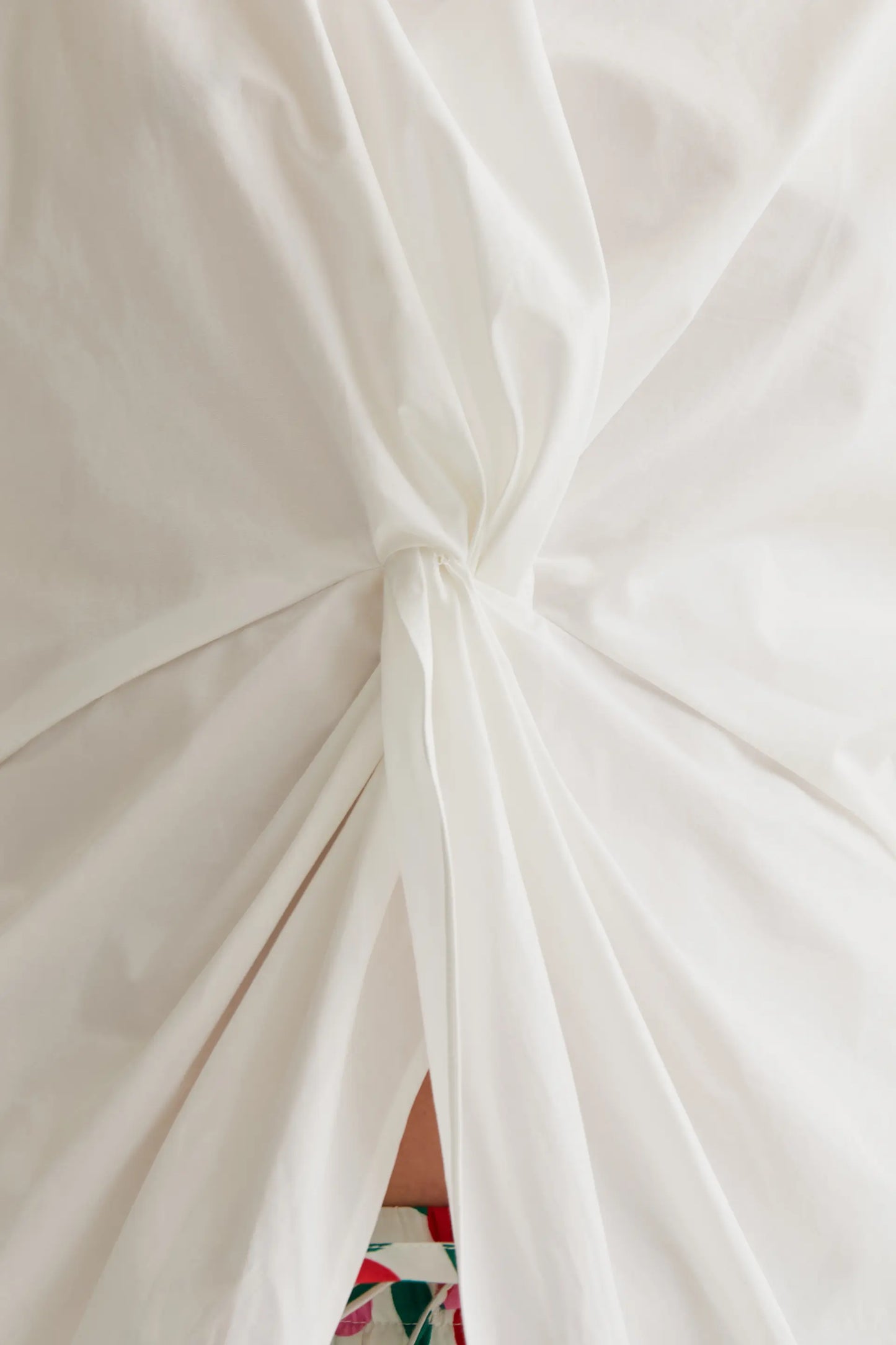Top drappeggiato bianco