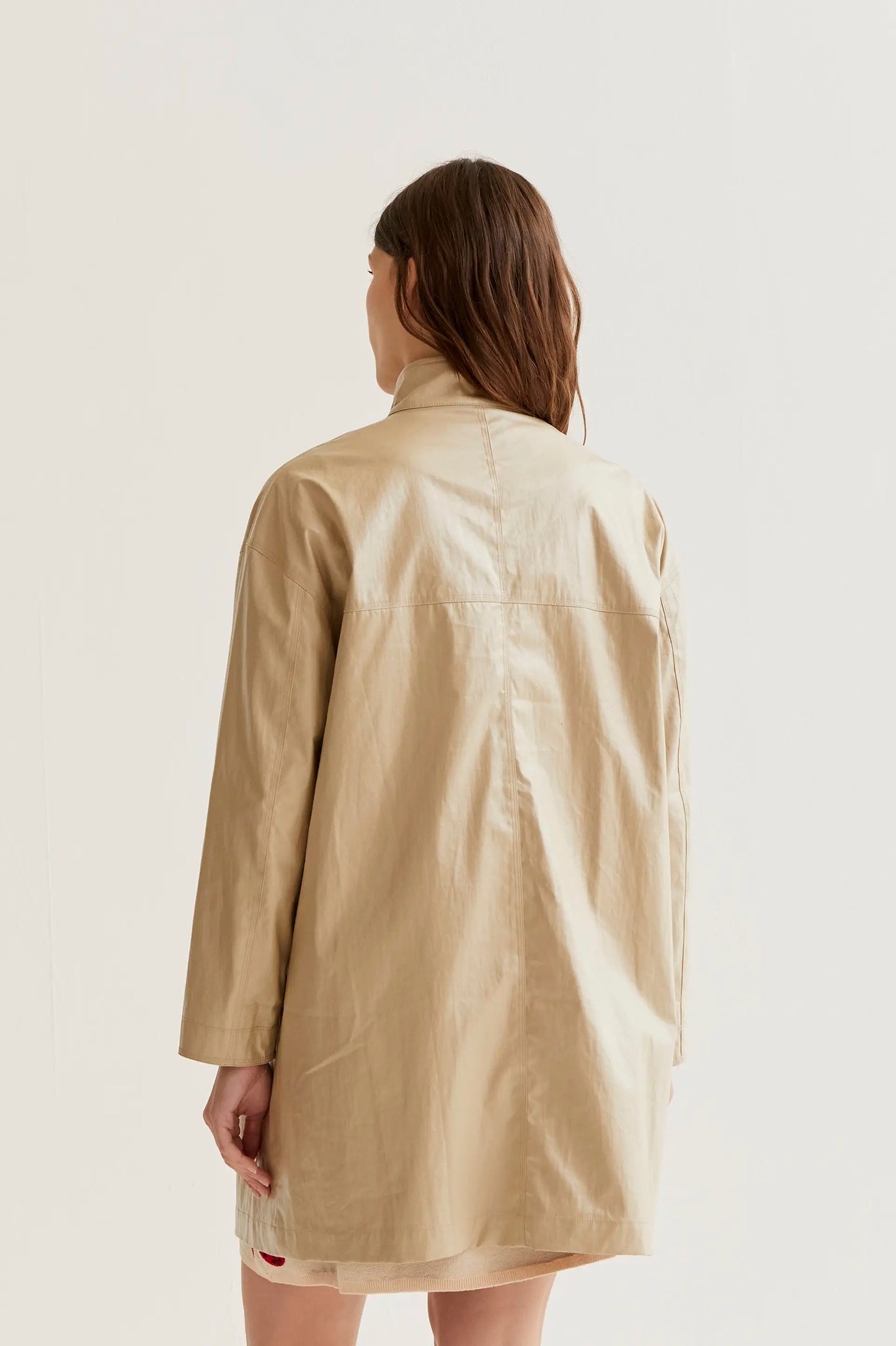 Gabardina 100% algodón beige