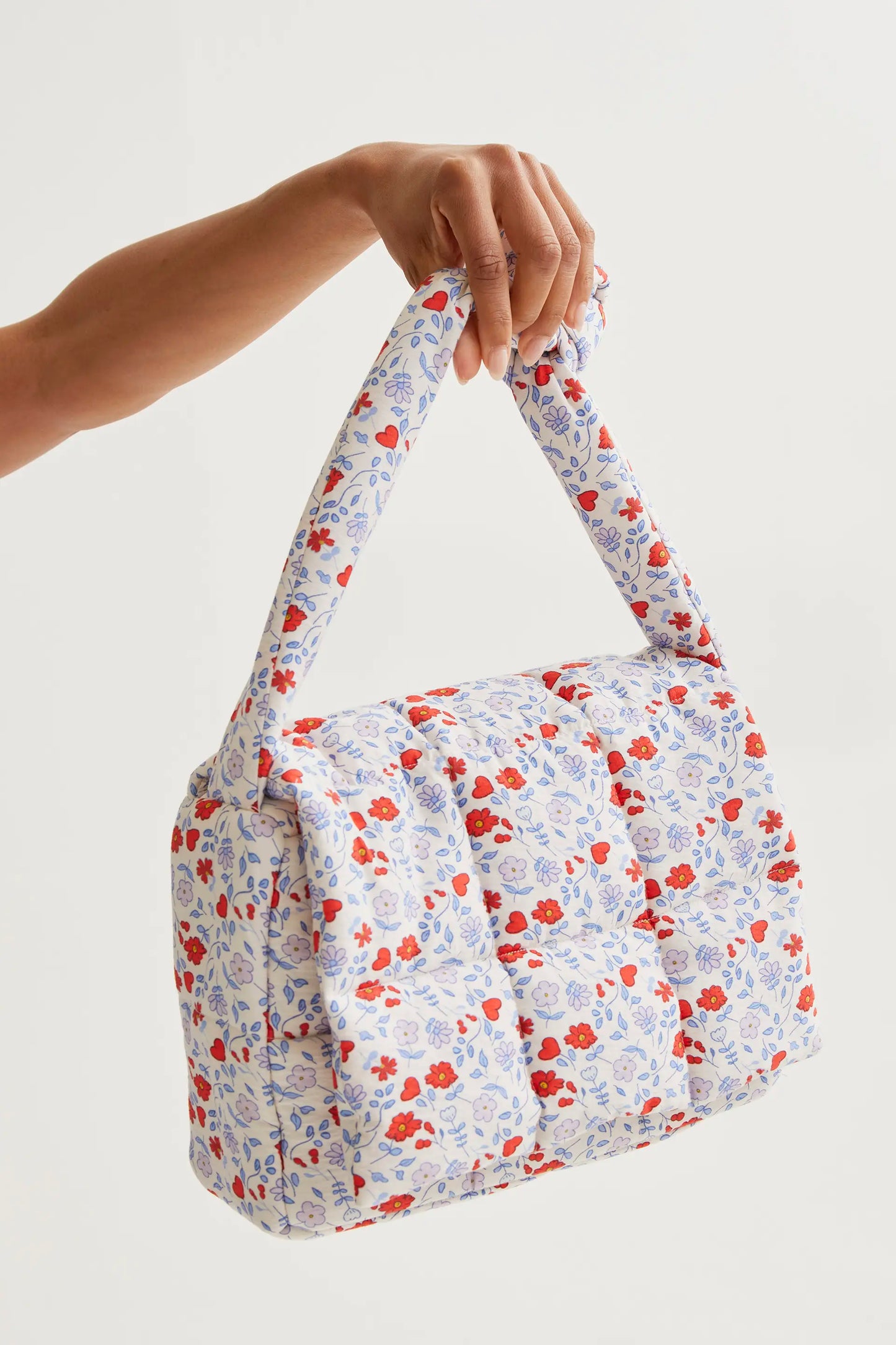 Graziosa borsa trapuntata stampata