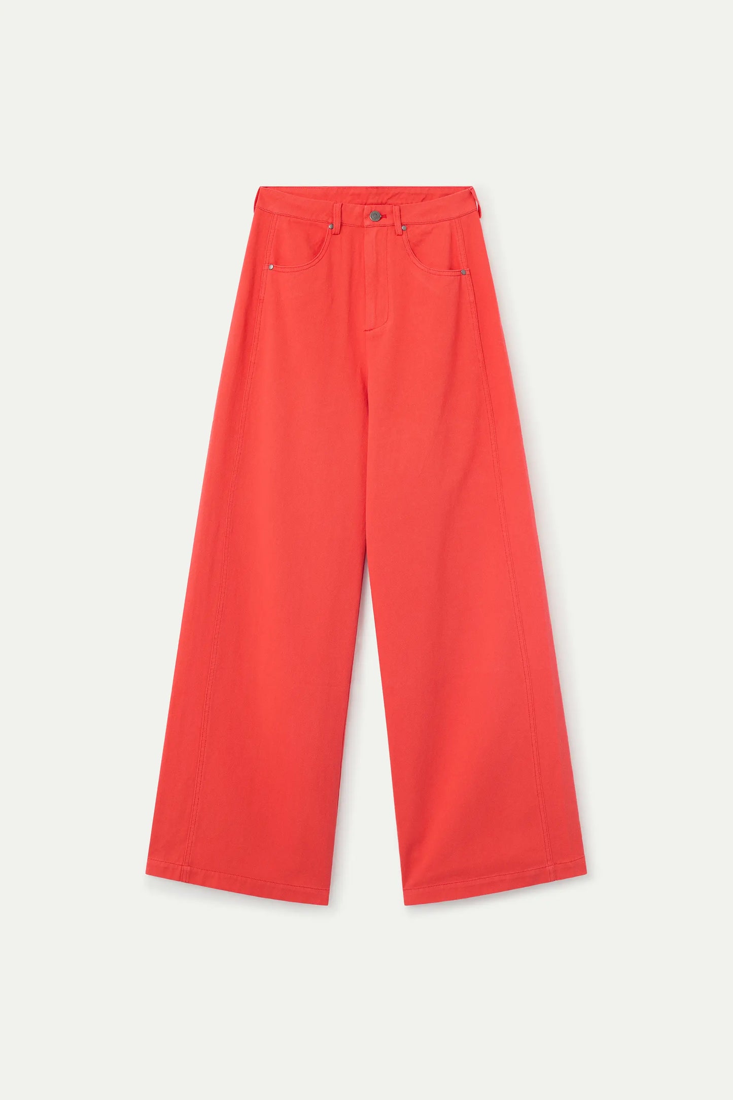 Pantalón wide leg rojo