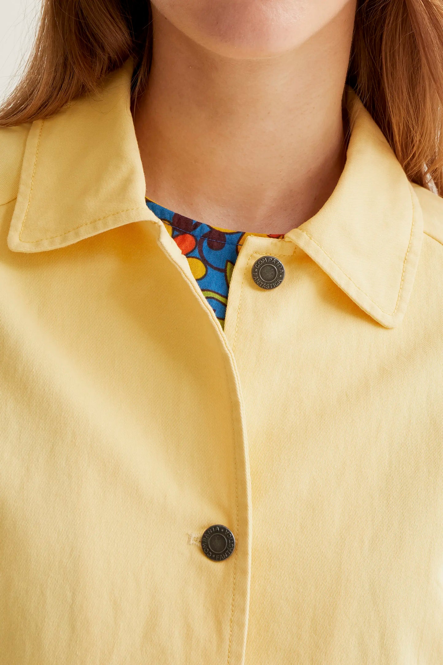 Chaqueta 100% algodón amarillo