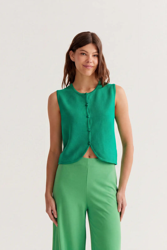 Pantalón fluído verde