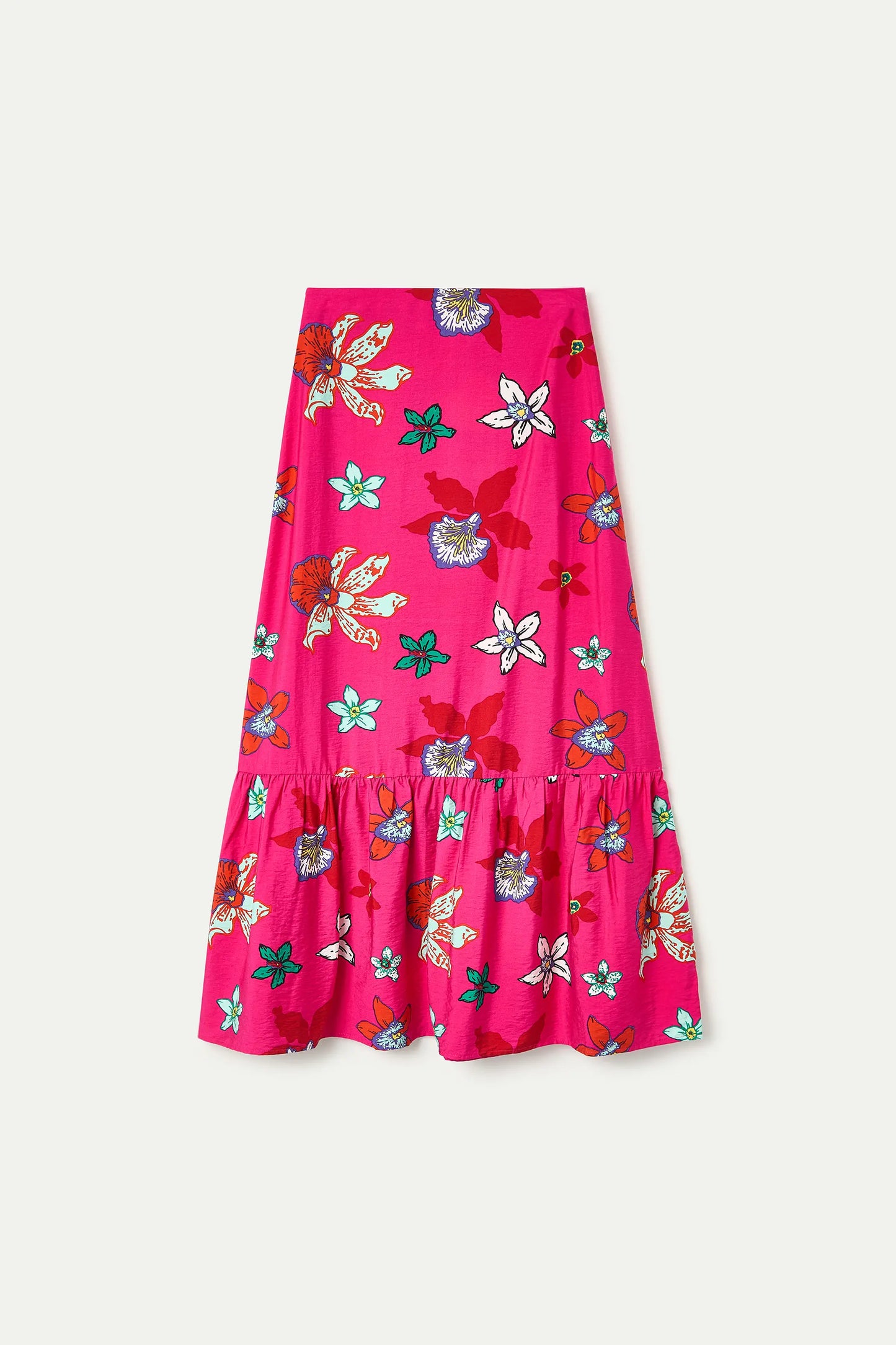 Falda larga con estampado Vanda