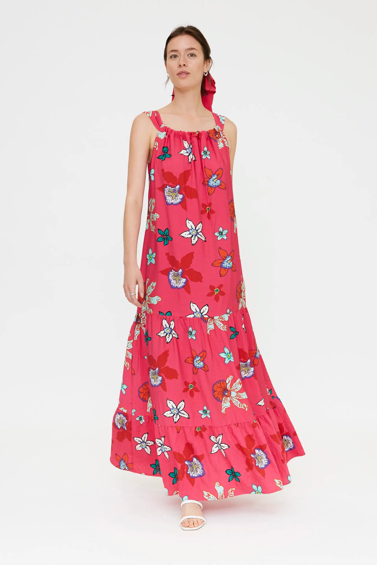 Vanda print maxi dress
