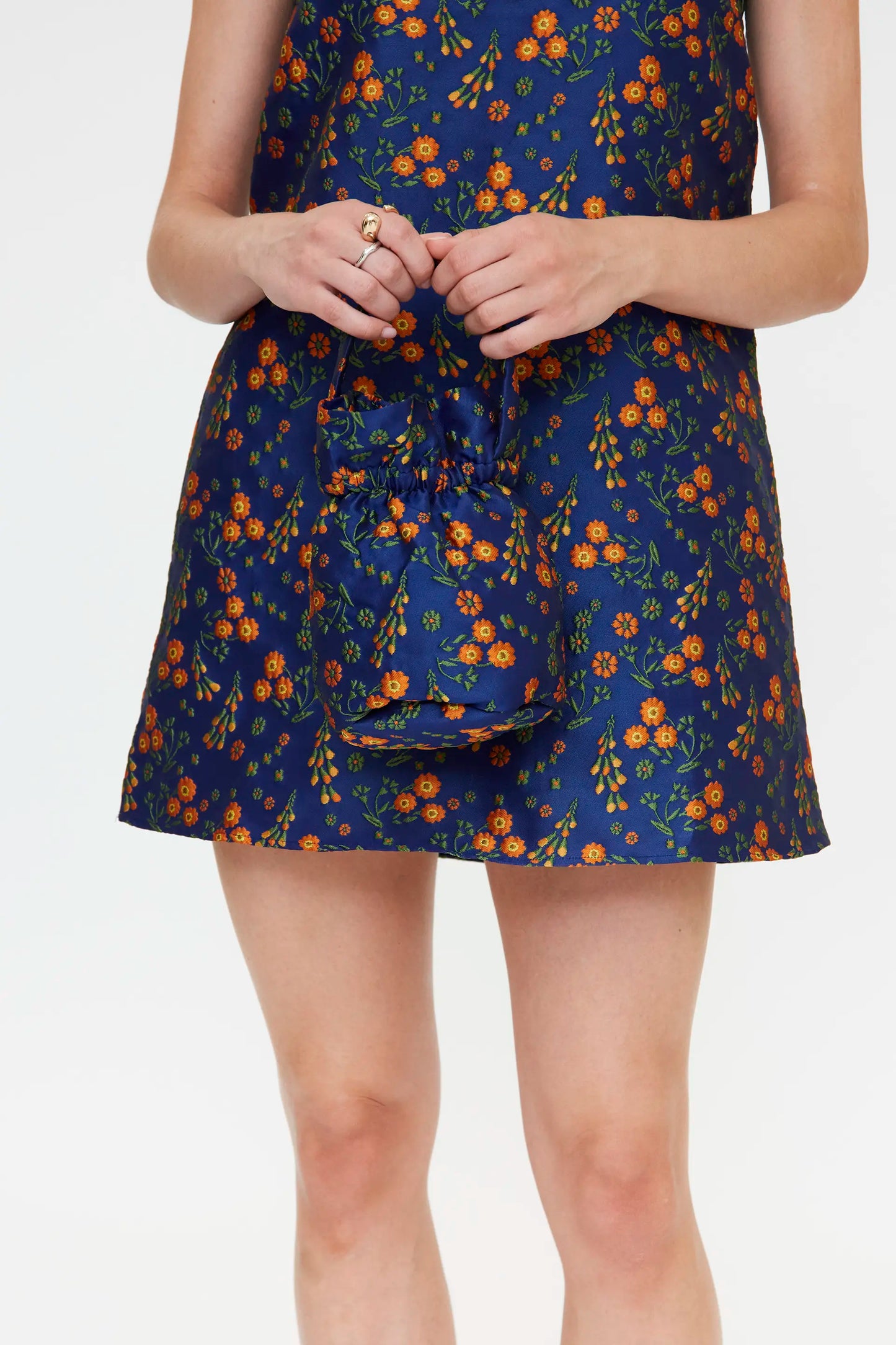 Bolso con estampado Flowers Jacquard