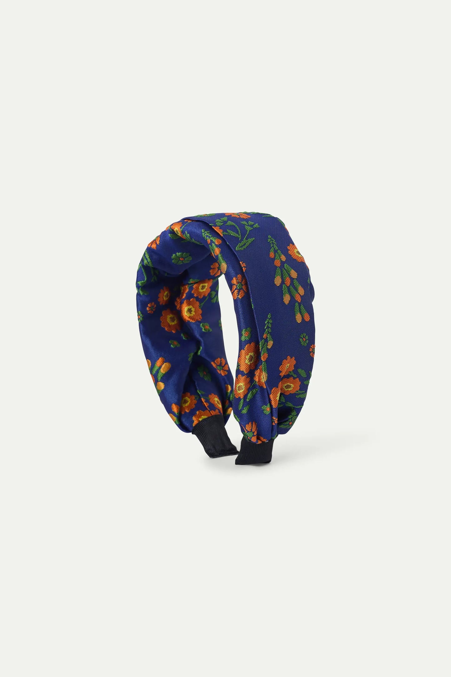 Headband with Flowers Jacquard print