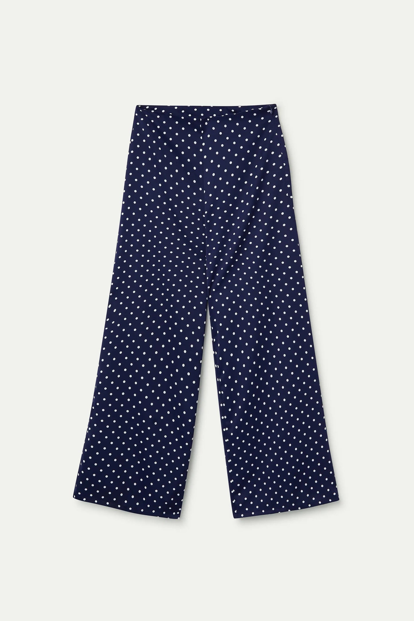 Pantalón con estampado mini dots azul marino