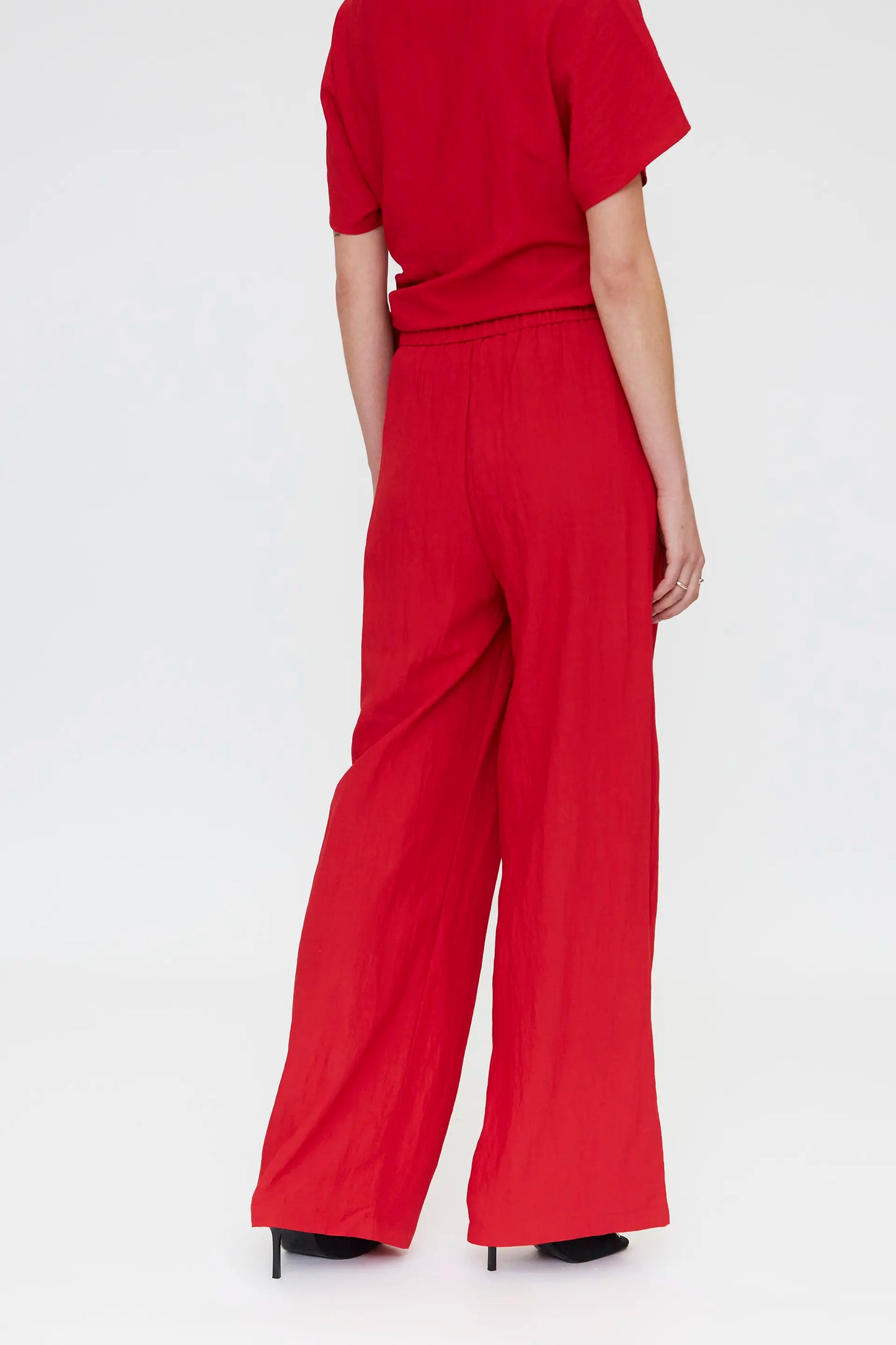Pantalón fluído rojo