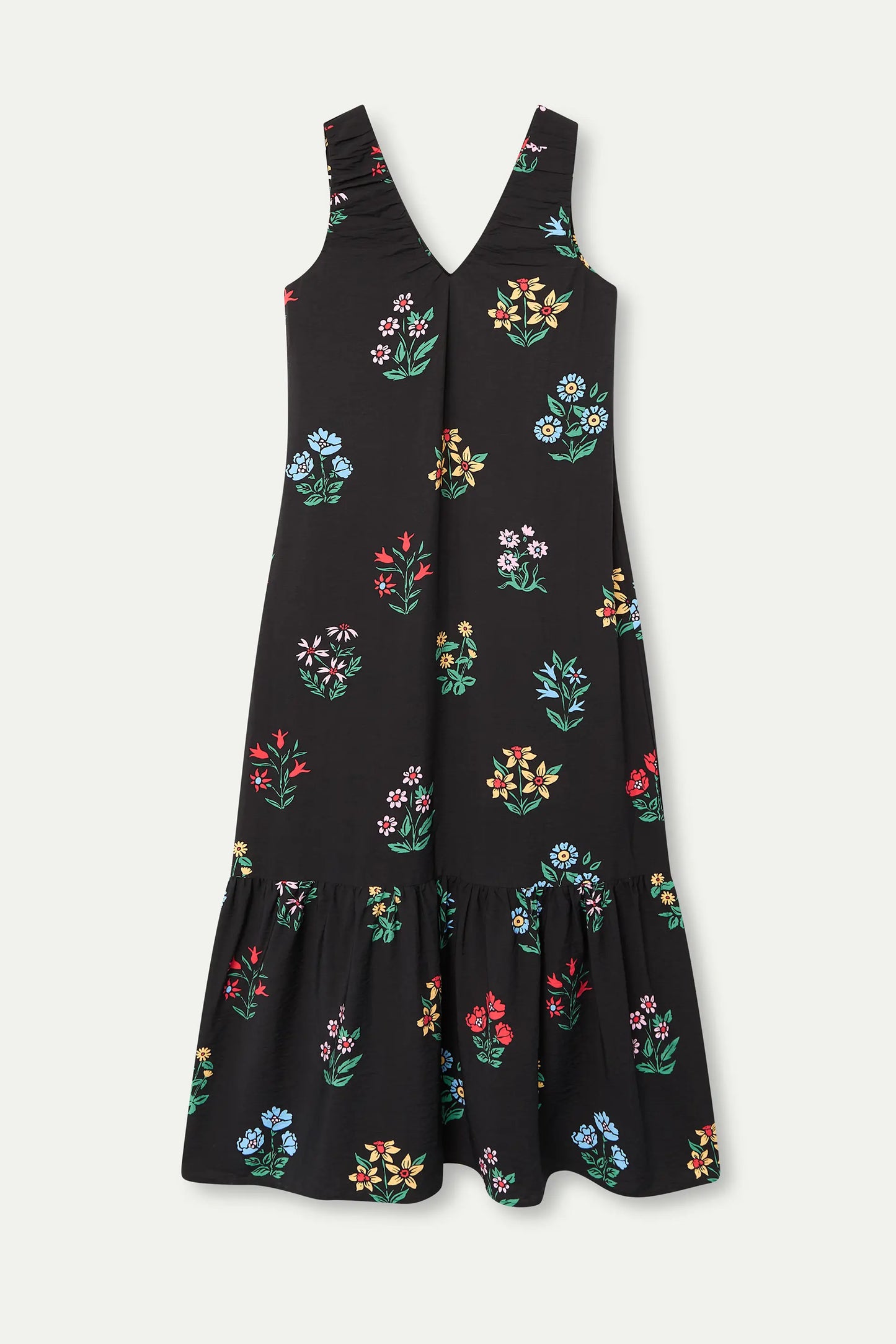 Vestido largo con estampado Multicolor Gardener