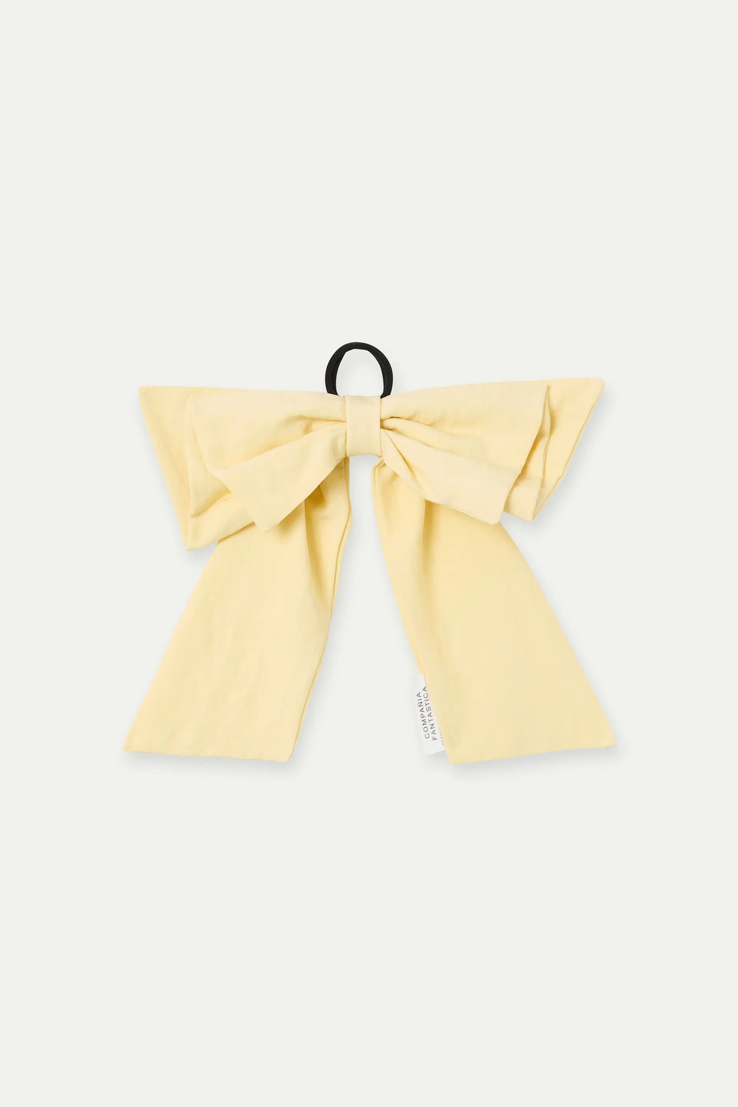 Scrunchie con fiocco giallo chiaro
