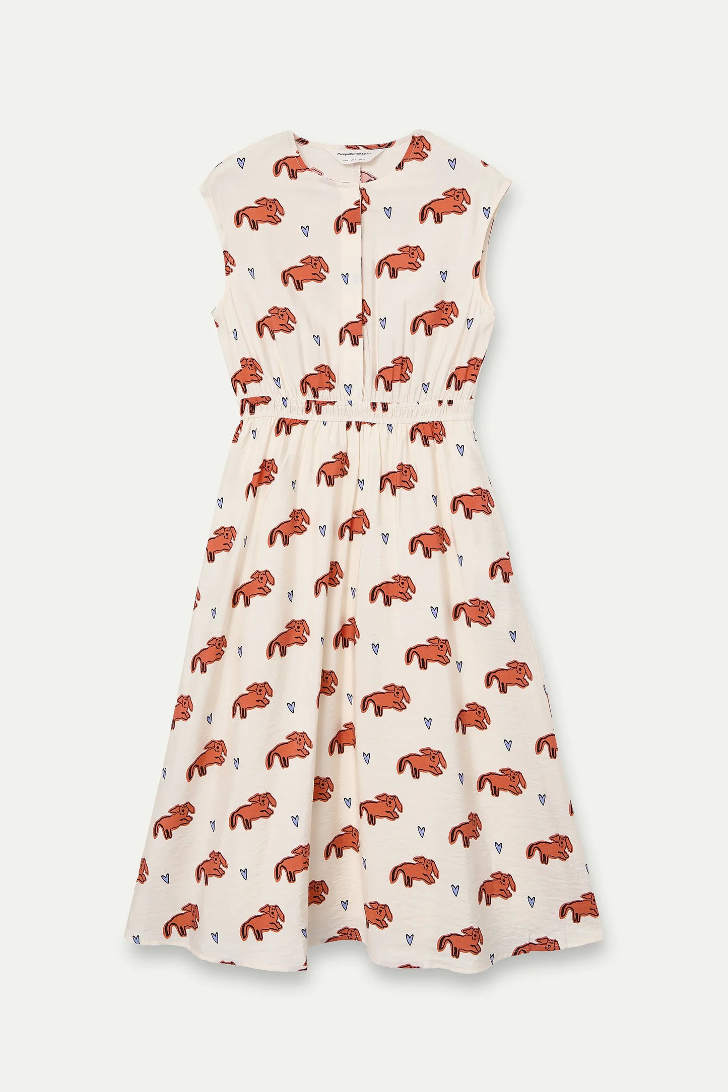 Abito midi con stampa Tochi