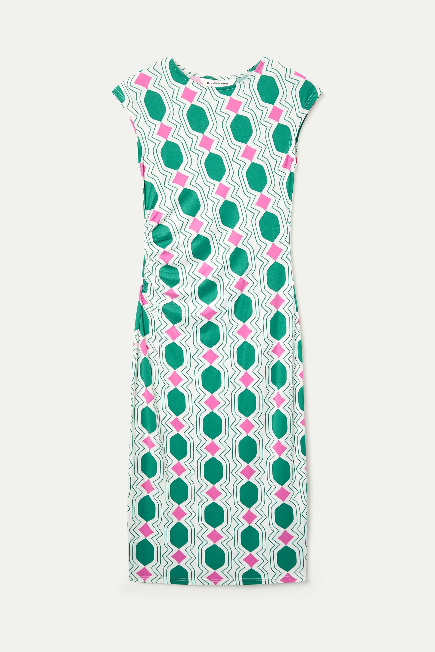 Vestido largo con estampado Geometric