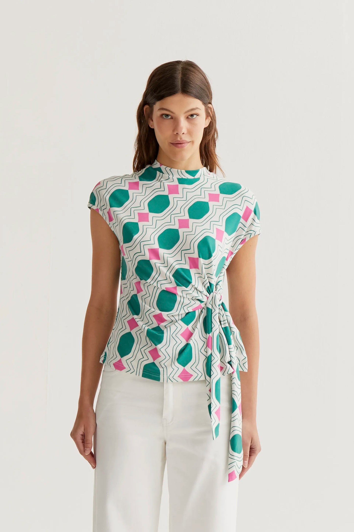 Camiseta con estampado Geometric