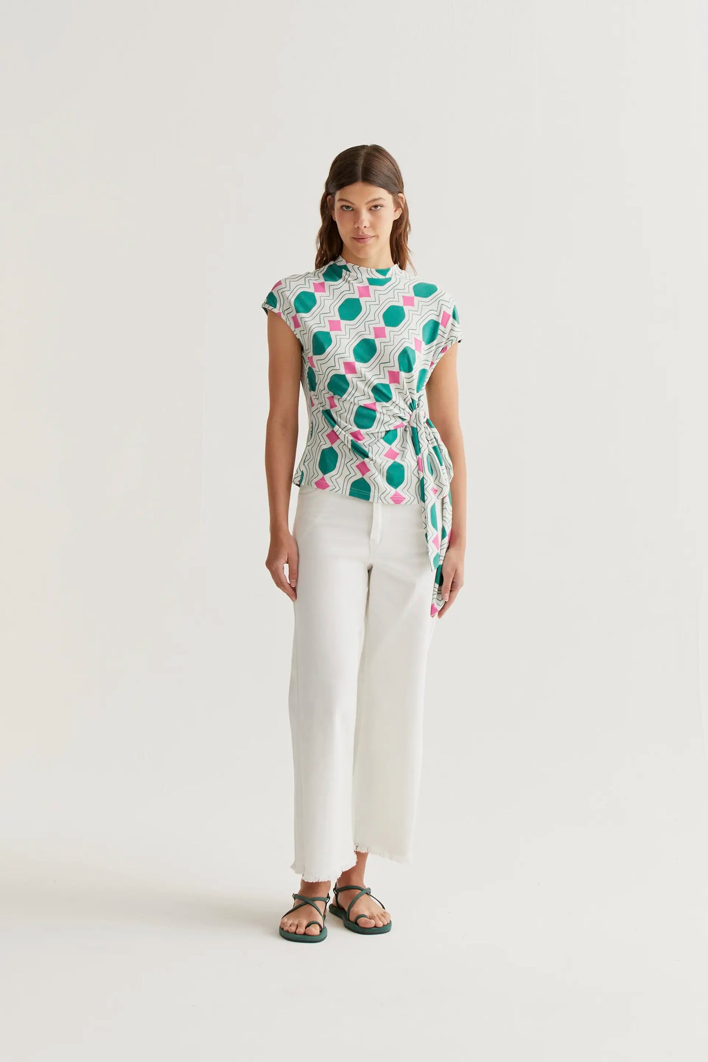 Camiseta con estampado Geometric