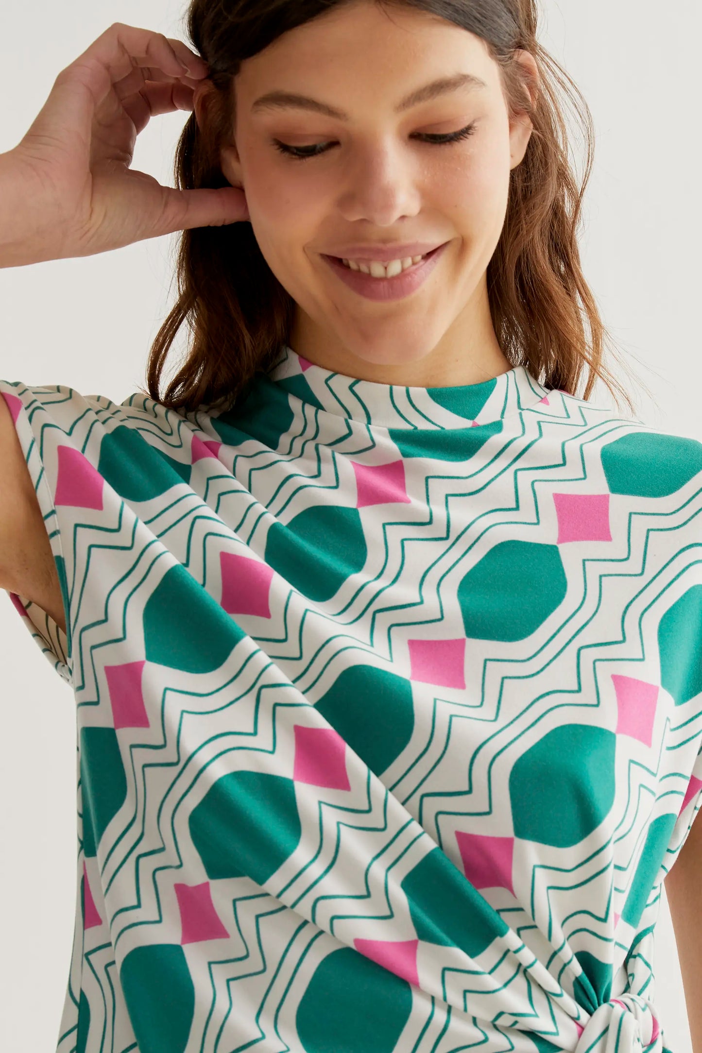 Camiseta con estampado Geometric