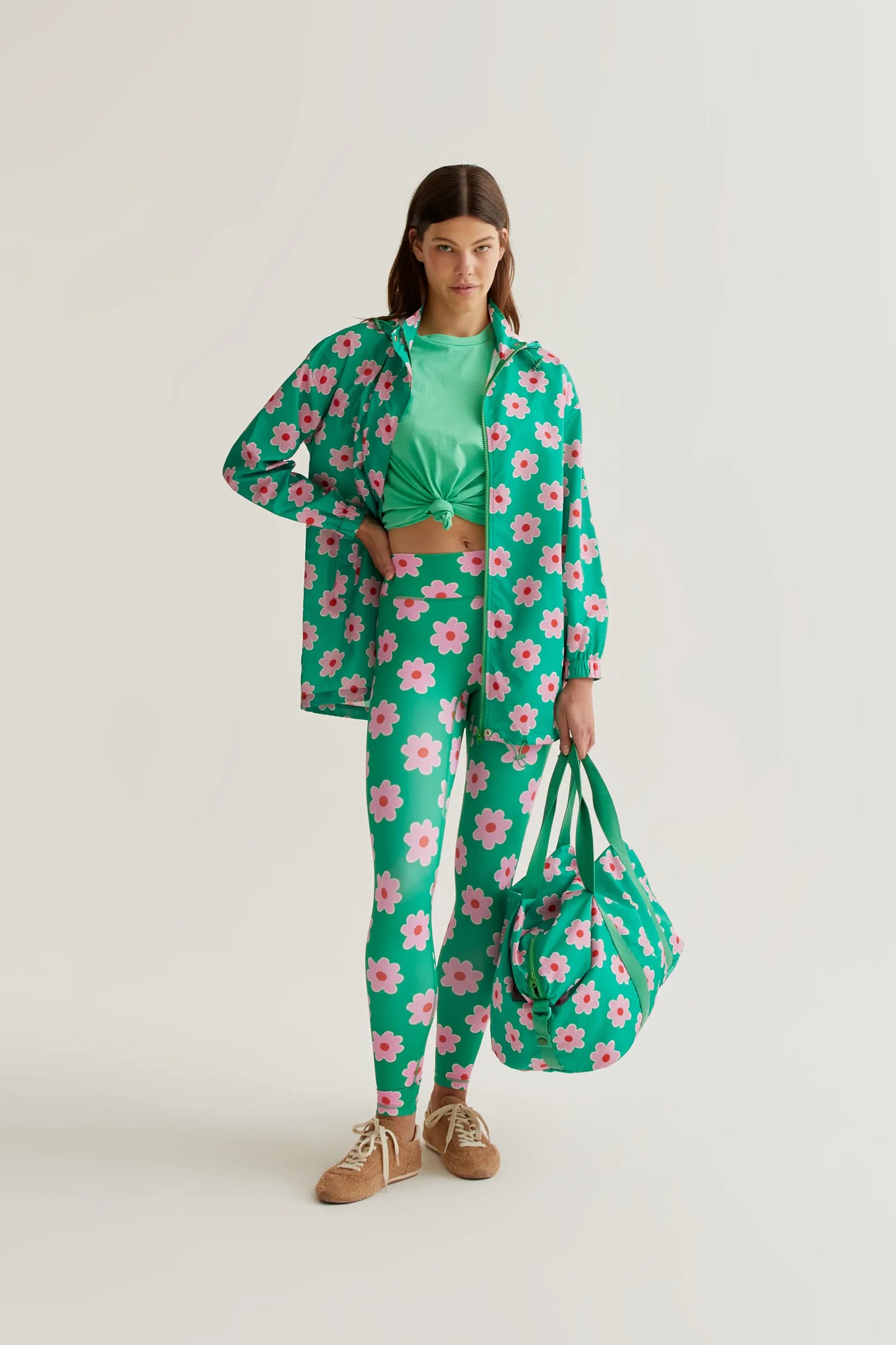 Chaqueta con estampado Pink Flowers