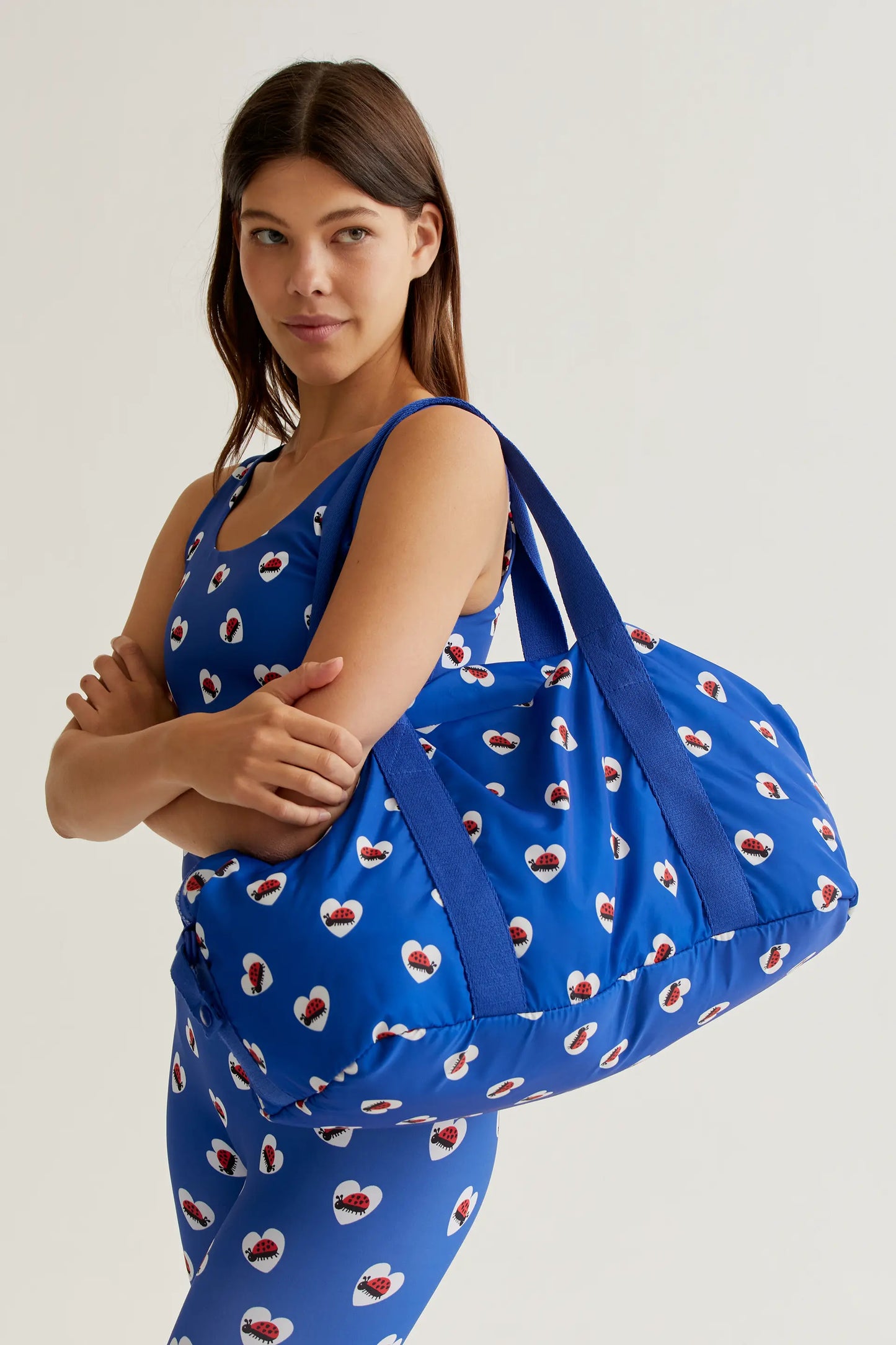 Borsa sportiva con stampa Coccinella