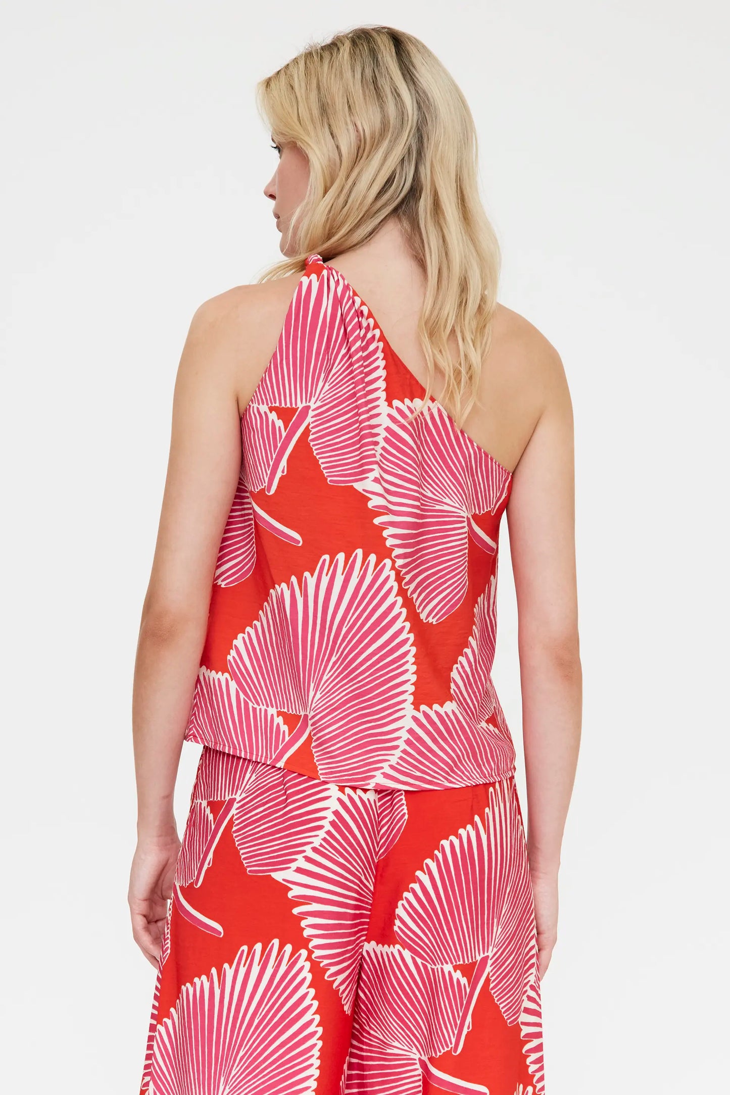 Palm tree print top