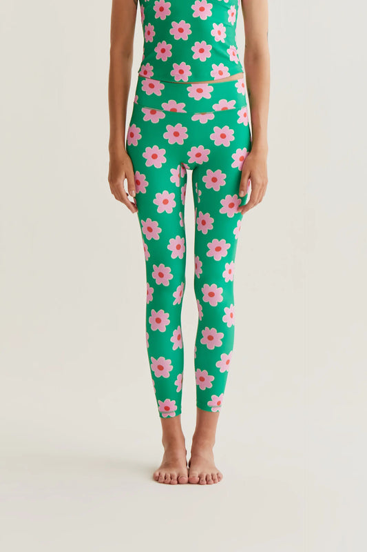 Leggings deportivos con estampado Pink Flowers