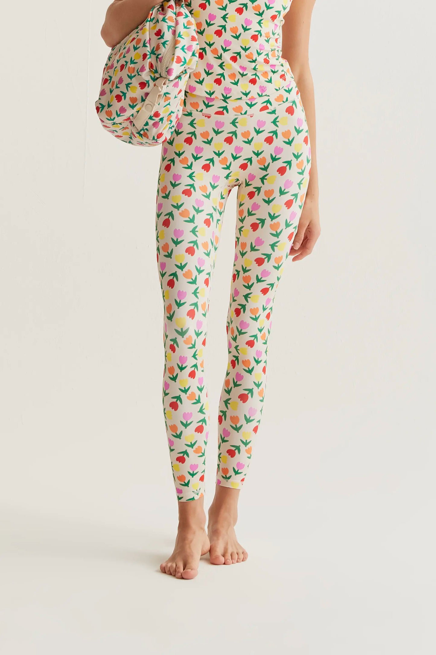Leggings deportivos con estampado Multicolor Tulips