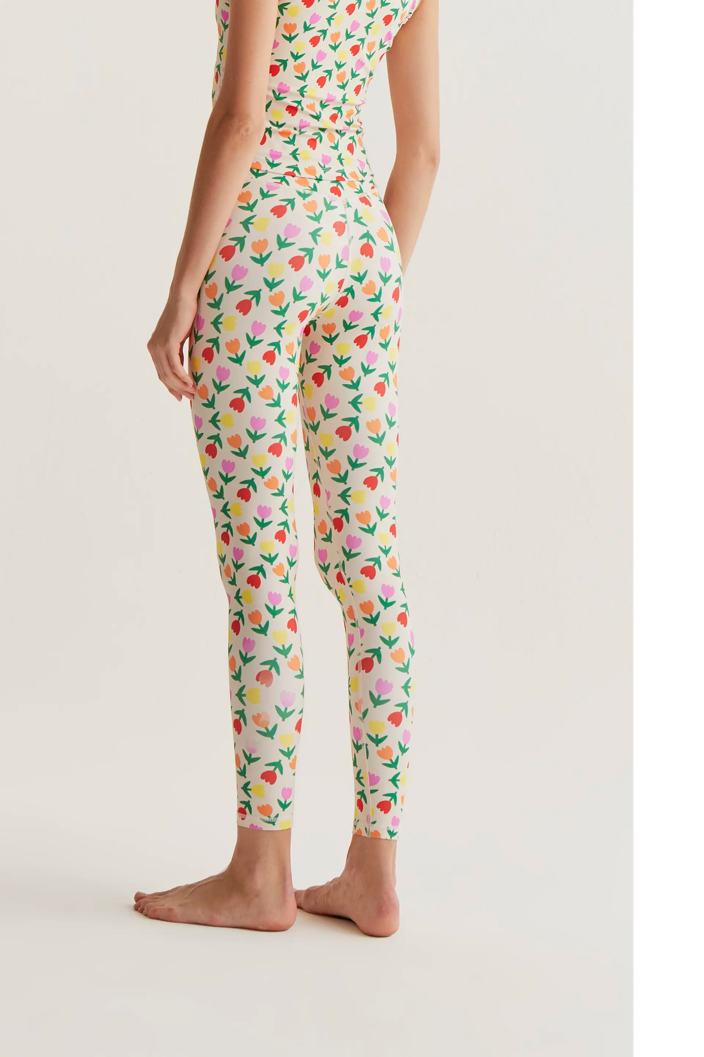 Leggings deportivos con estampado Multicolor Tulips