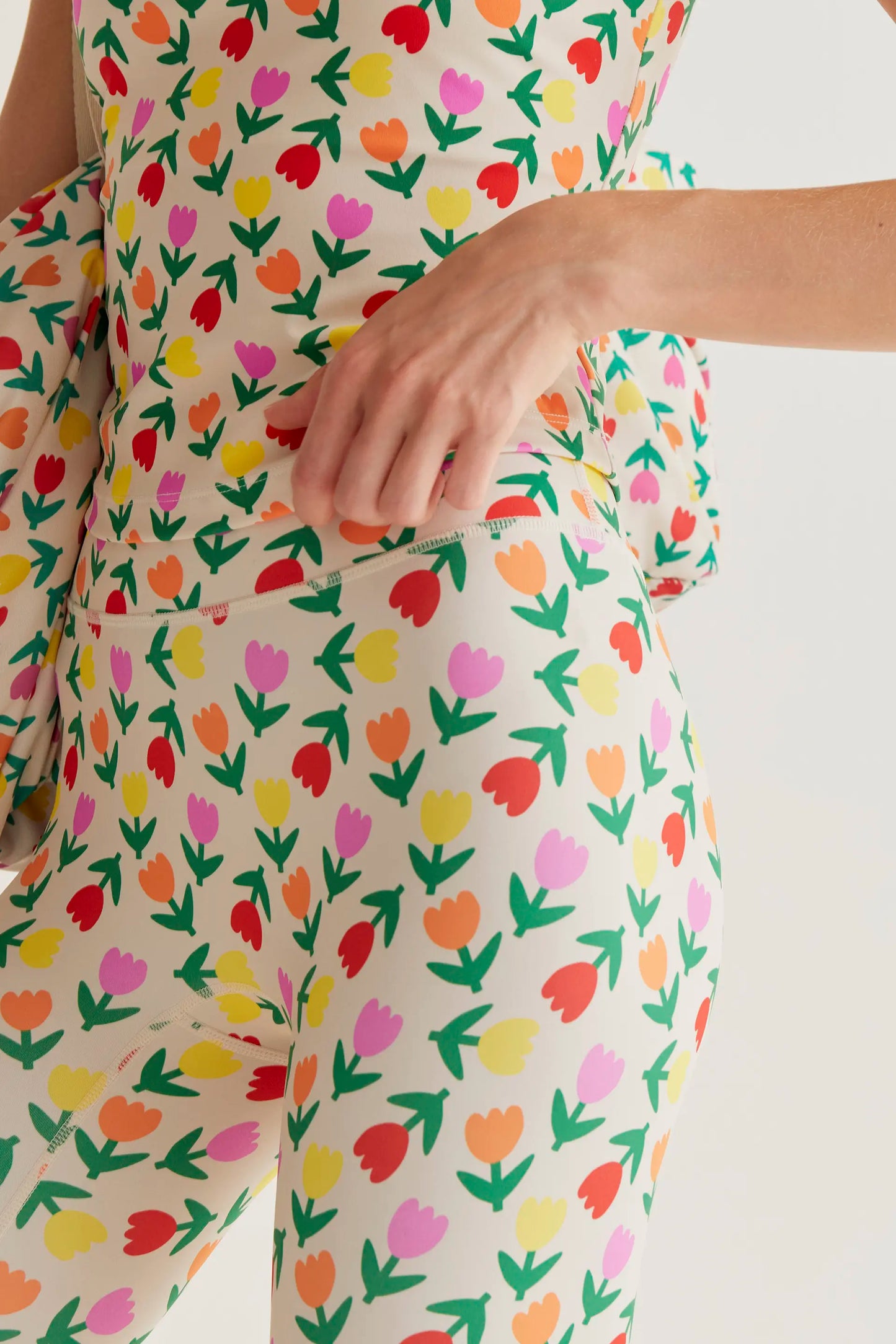 Leggings deportivos con estampado Multicolor Tulips