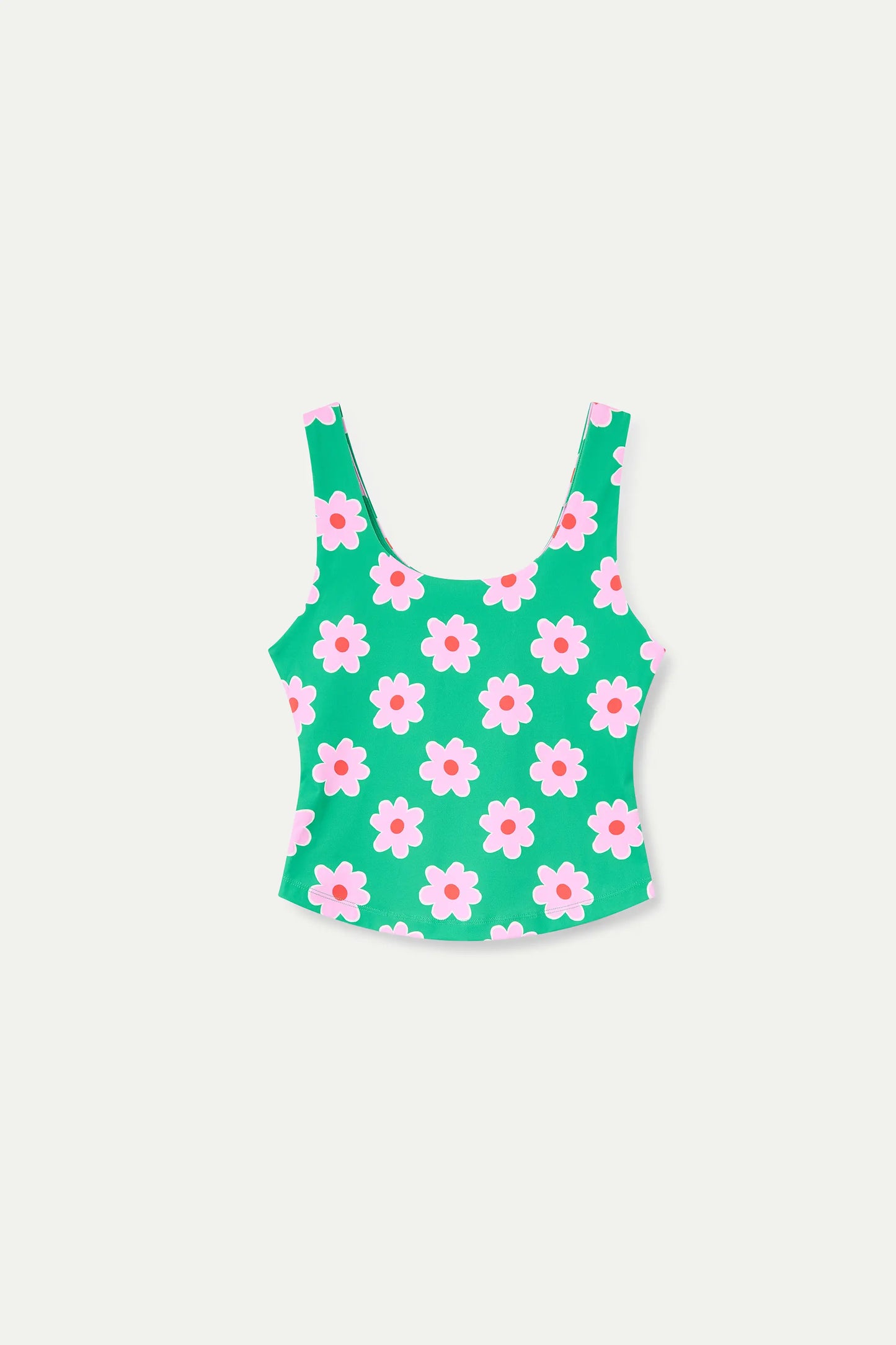 Top deportivo con estampado Pink Flowers