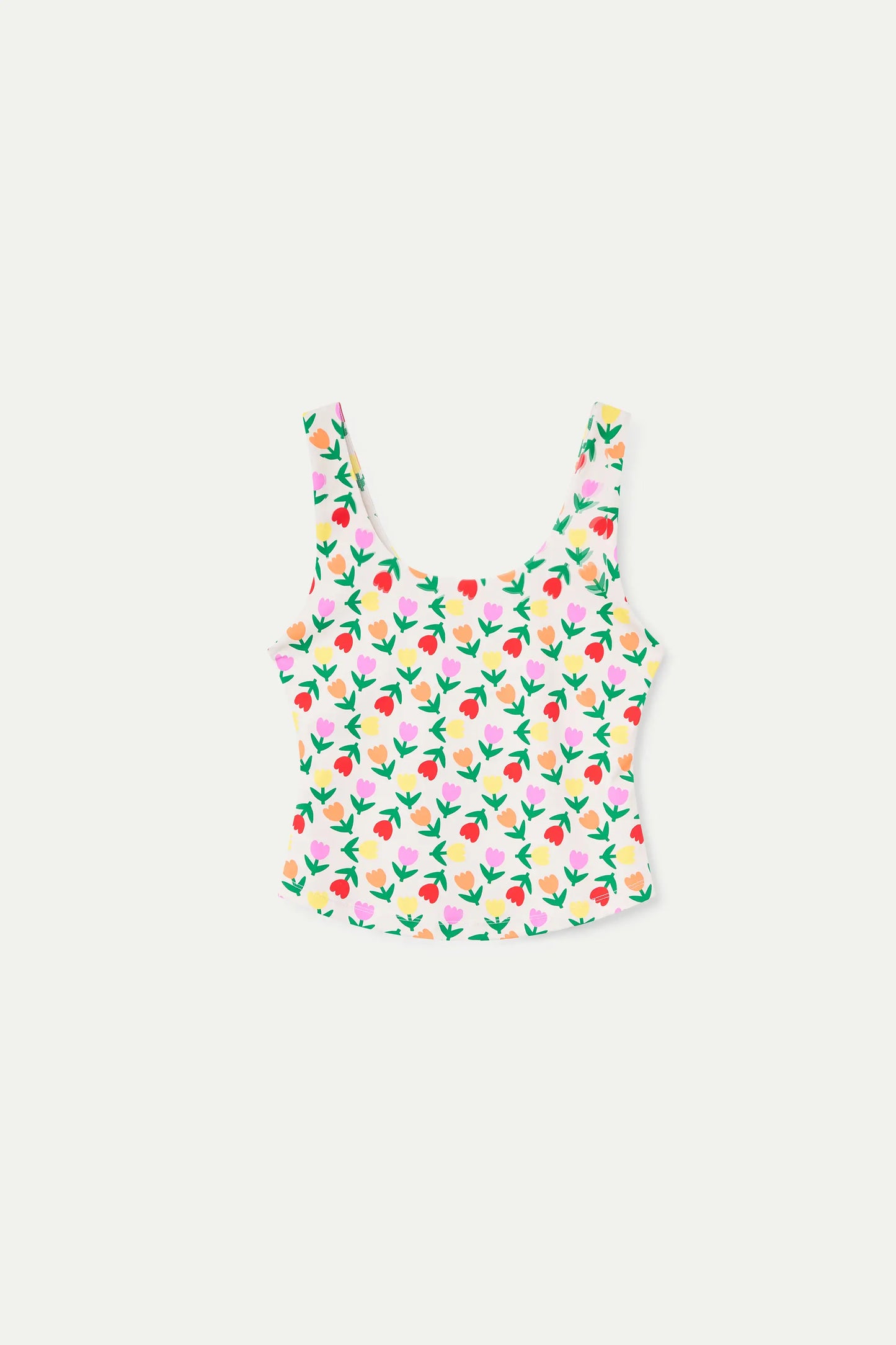 Top deportivo con estampado Multicolor Tulips