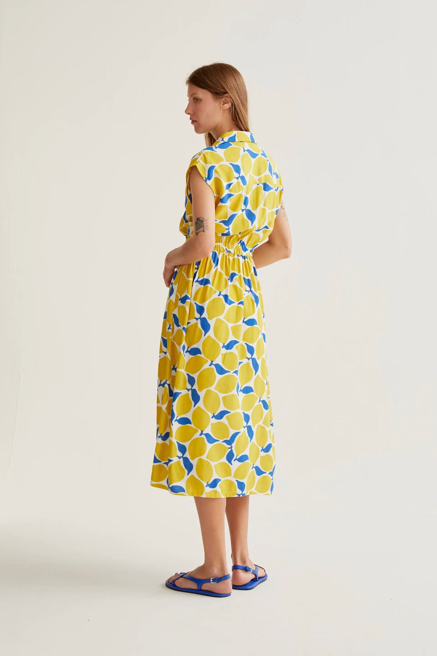 Vestido midi con estampado Limoncello
