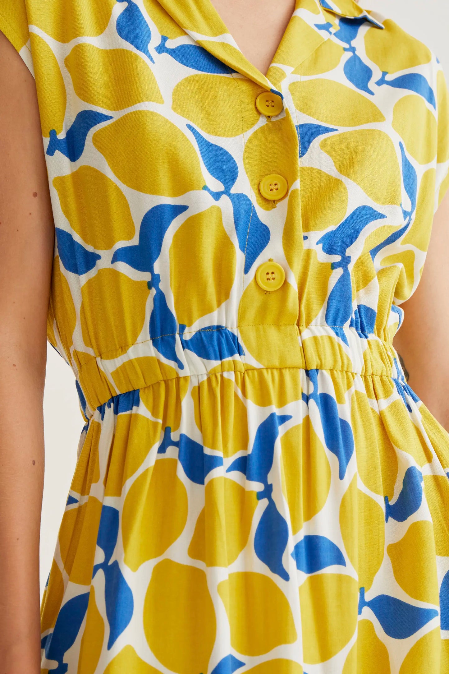 Vestido midi con estampado Limoncello
