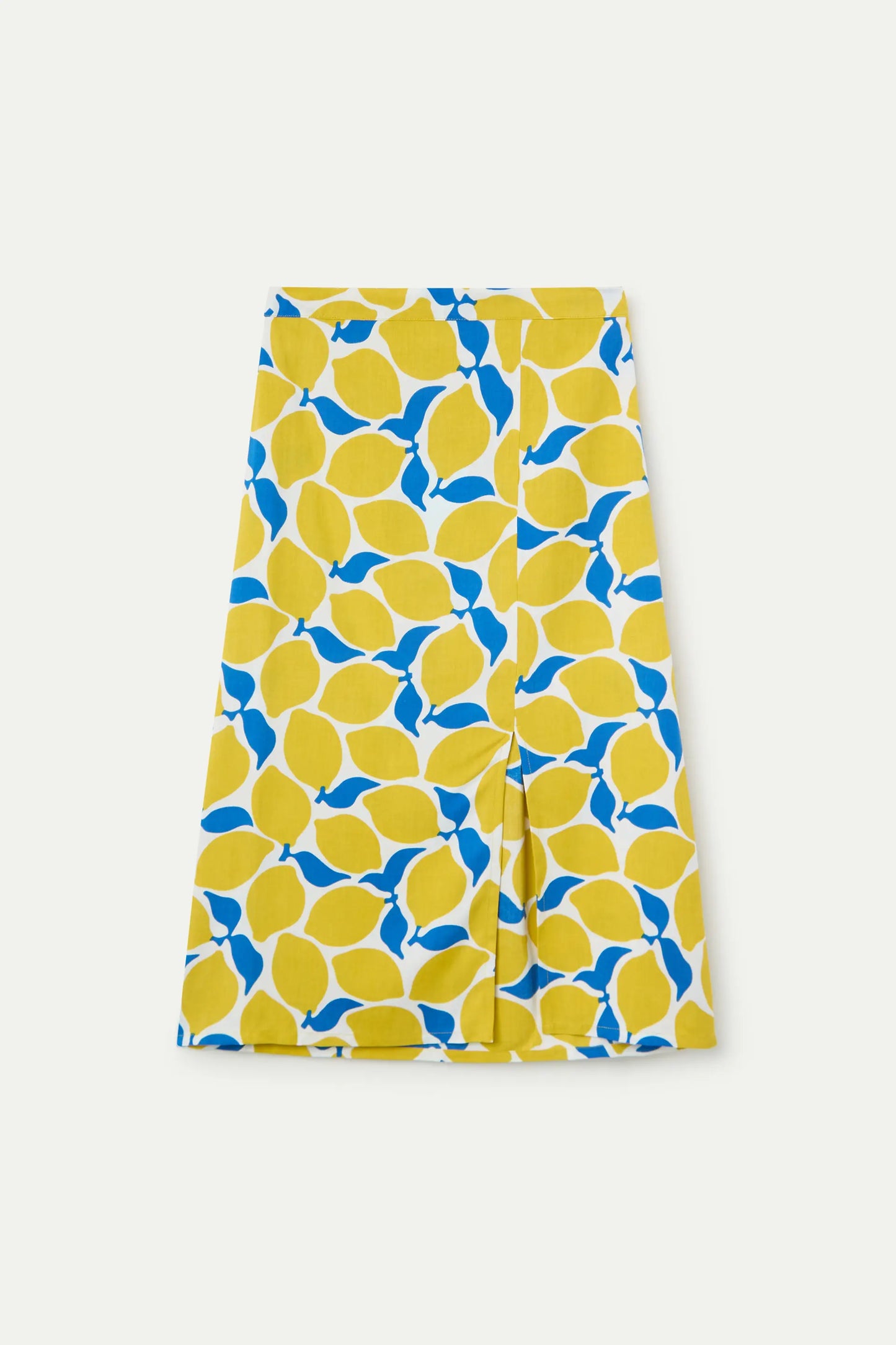 Gonna midi con stampa limoncello