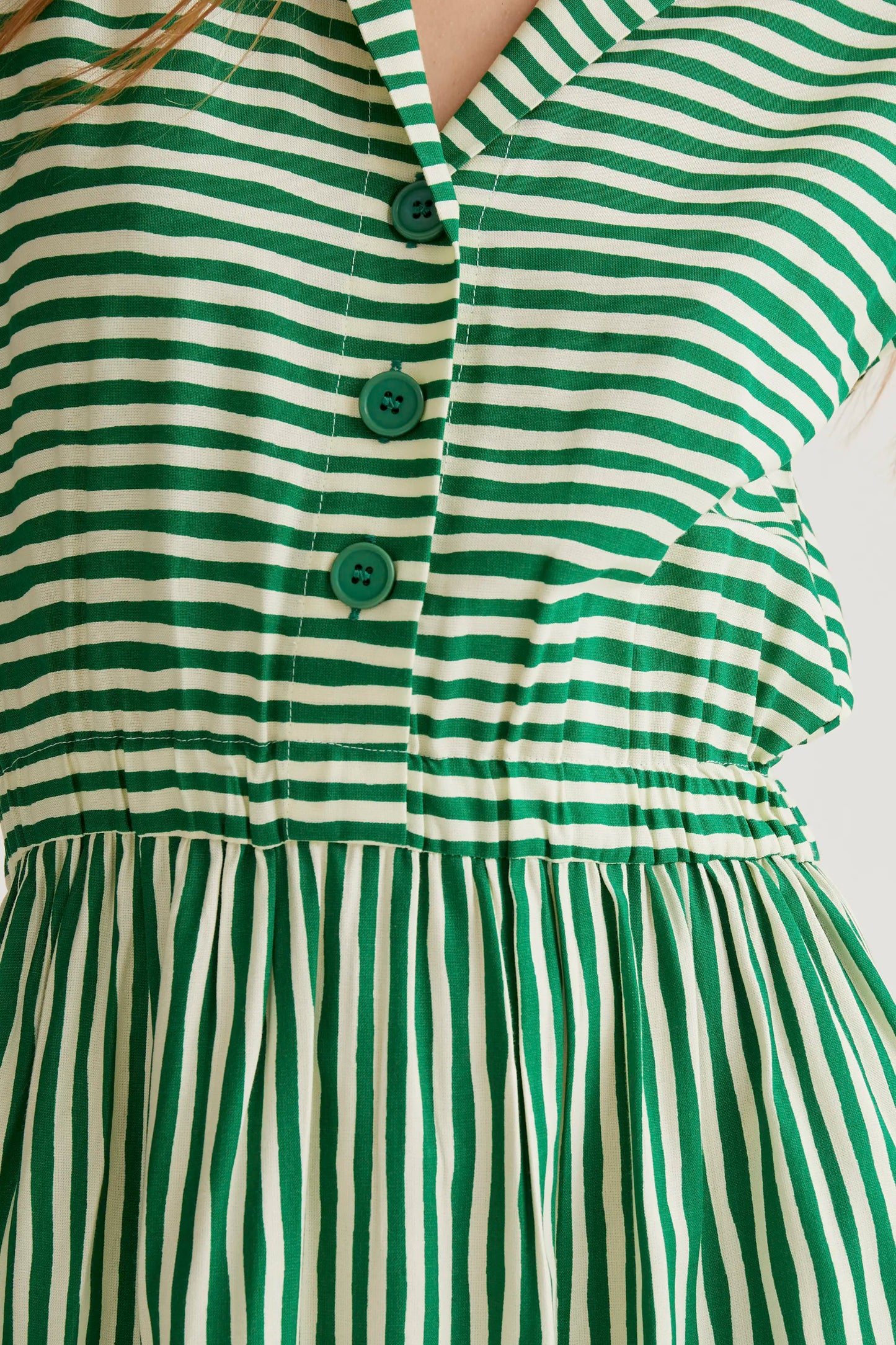 Lavagna Green print midi dress