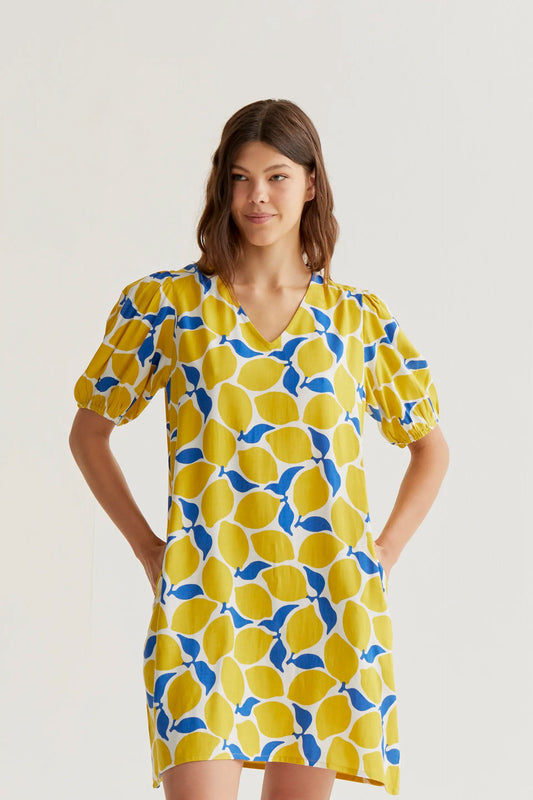 Short dress with Limoncello print