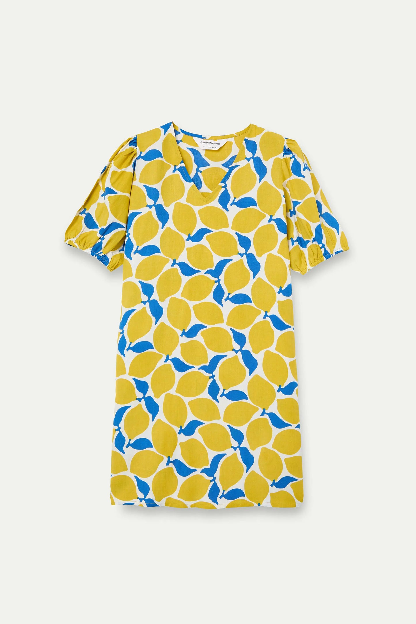 Vestido corto con estampado Limoncello