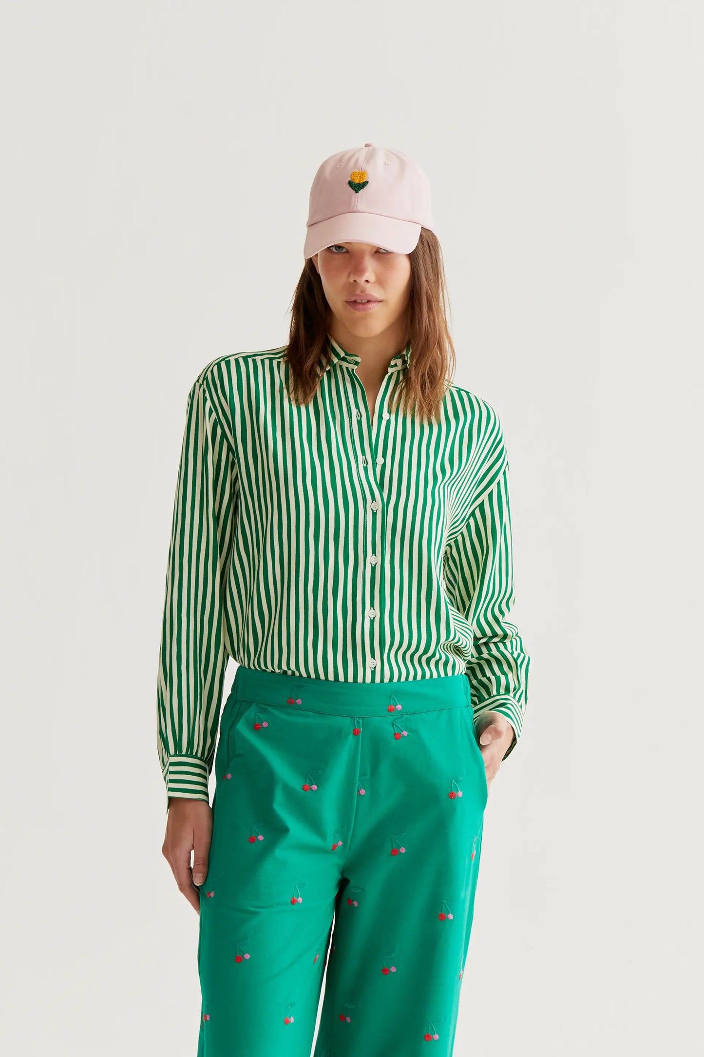 Camisa con estampado Lavagna Green