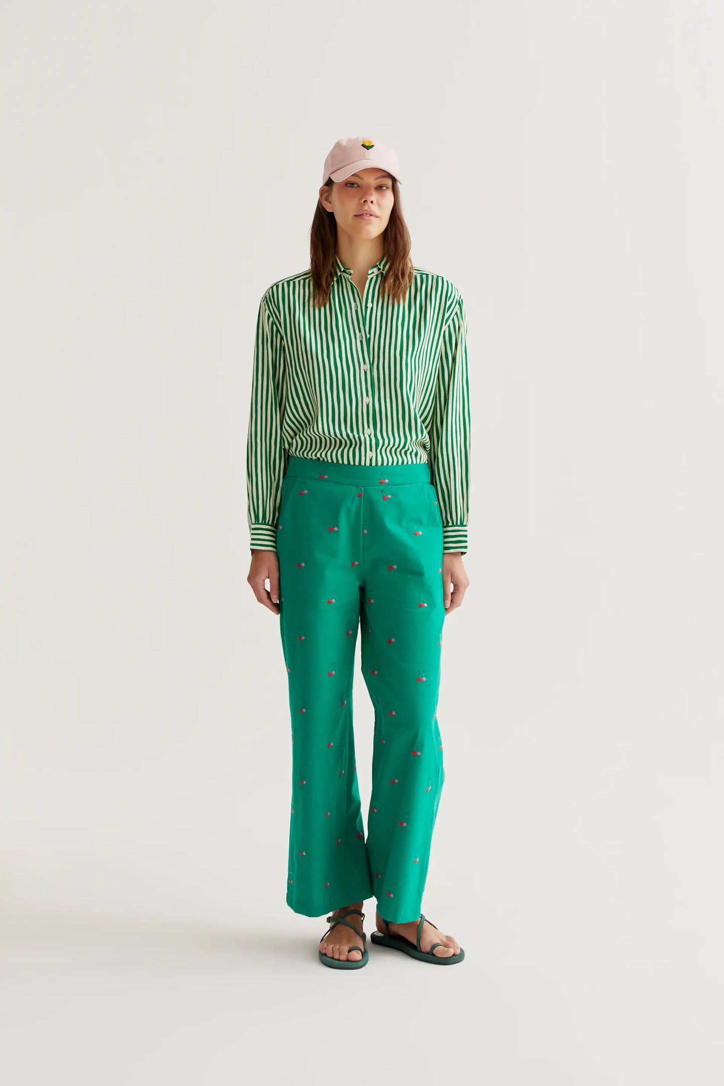 Camisa con estampado Lavagna Green