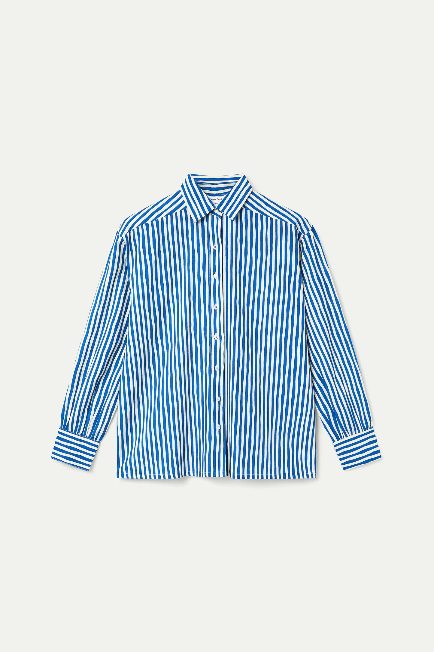 Shirt with Lavagna Blue print