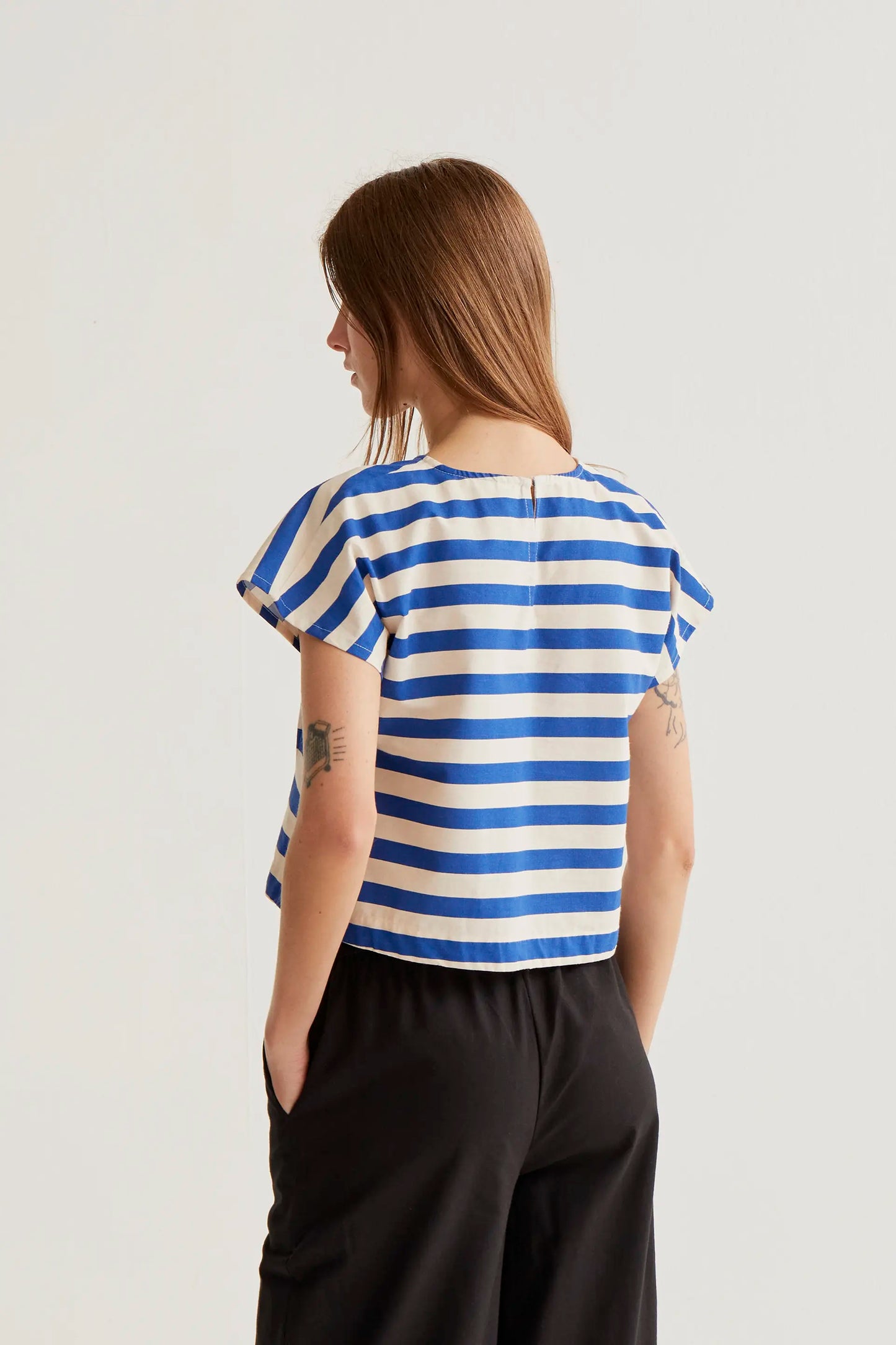 Top con estampado Bamboo Blue