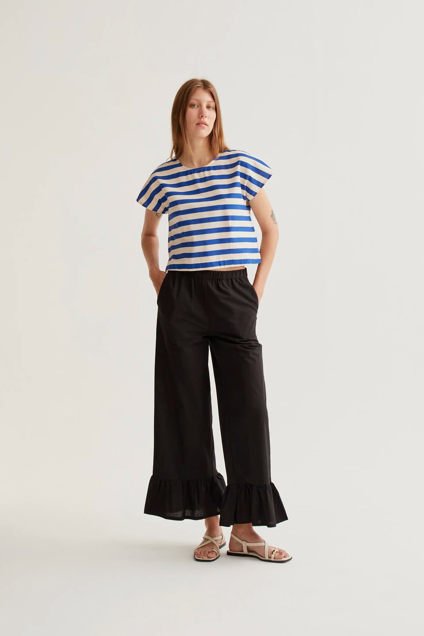 Top con estampado Bamboo Blue