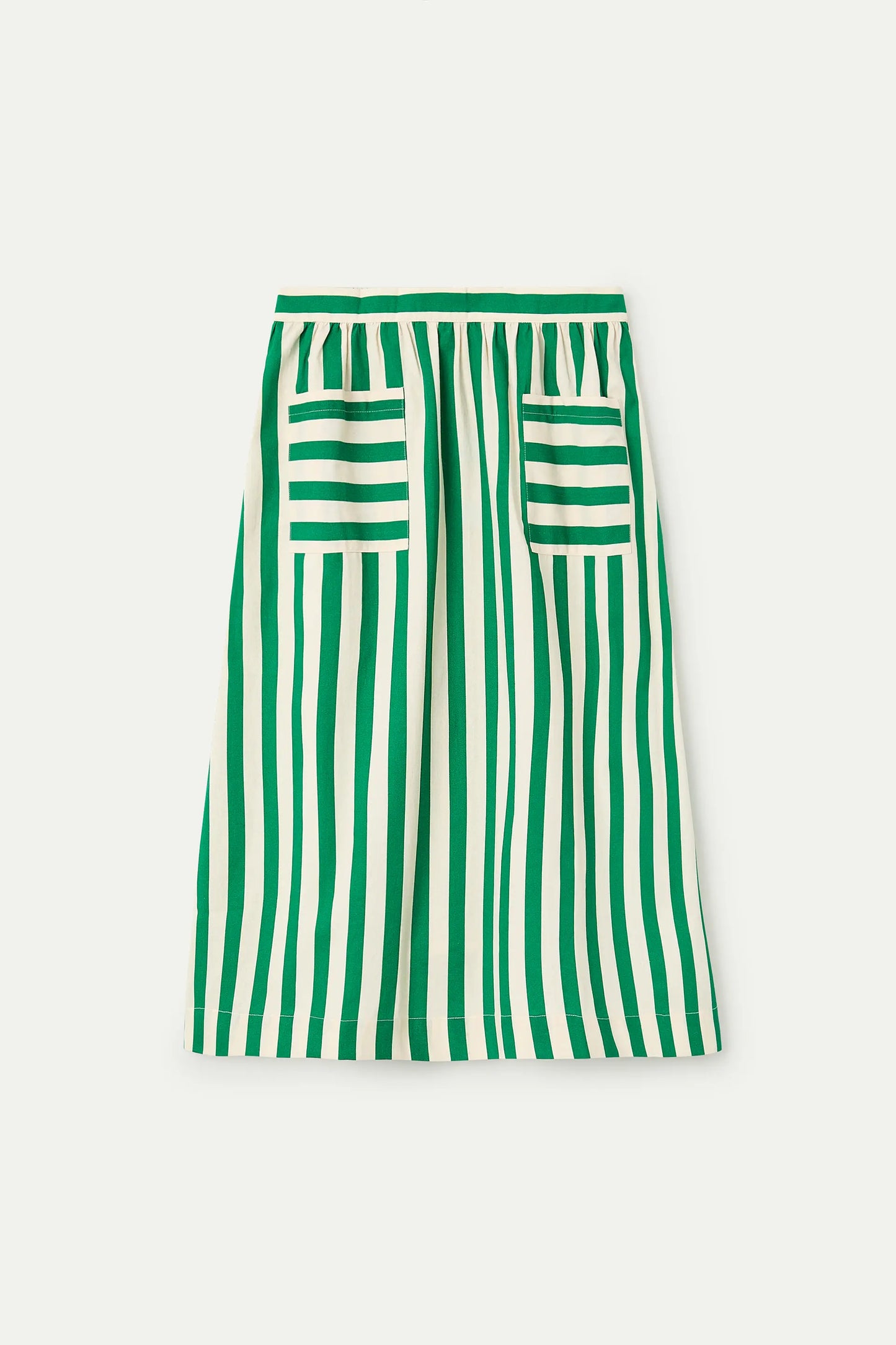 Falda midi con estampado Bamboo Green