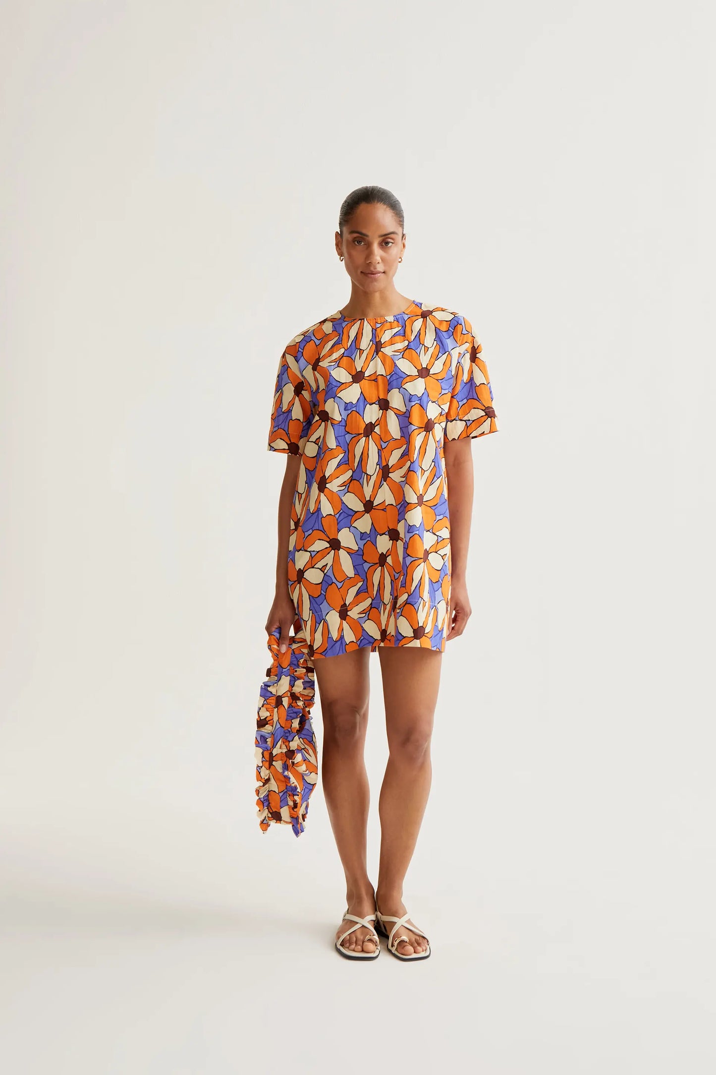 Vestido corto con estampado Marigold