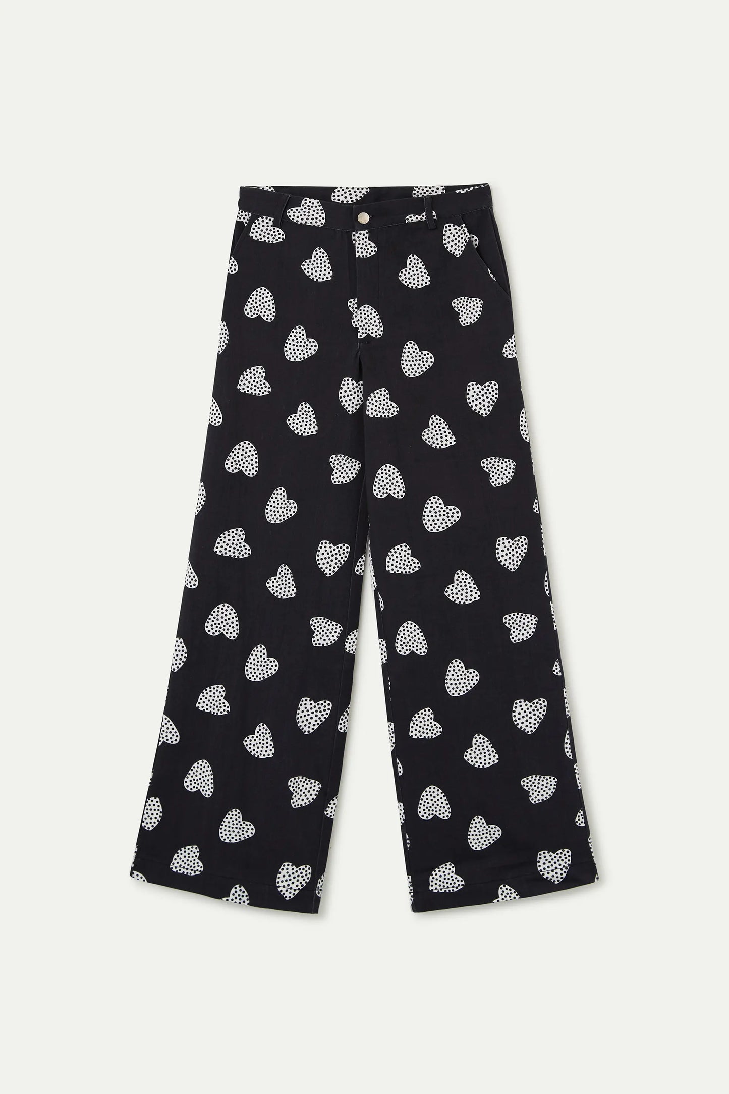 Harmony Black Print Trousers