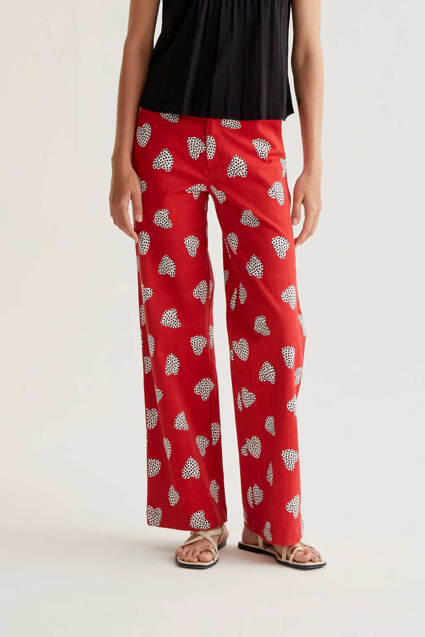 Harmony Red Print Trousers