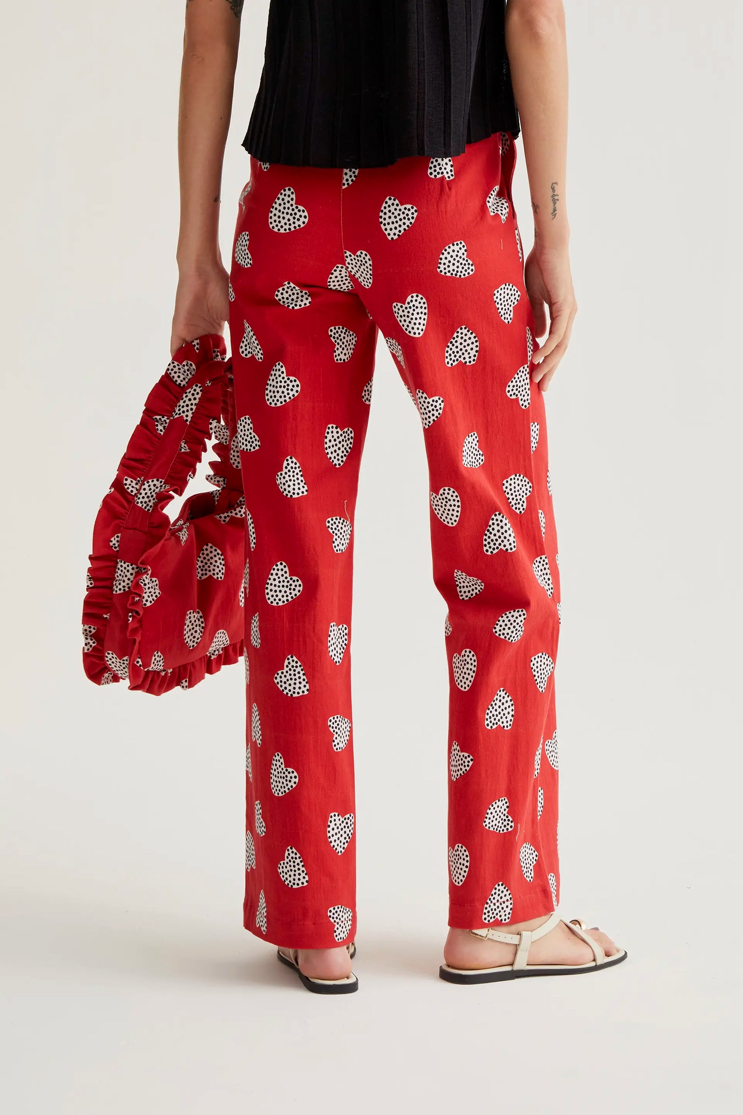 Harmony Red Print Trousers