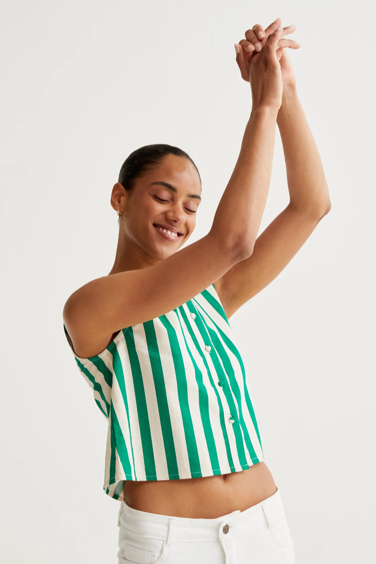 Top con estampado Bamboo Green