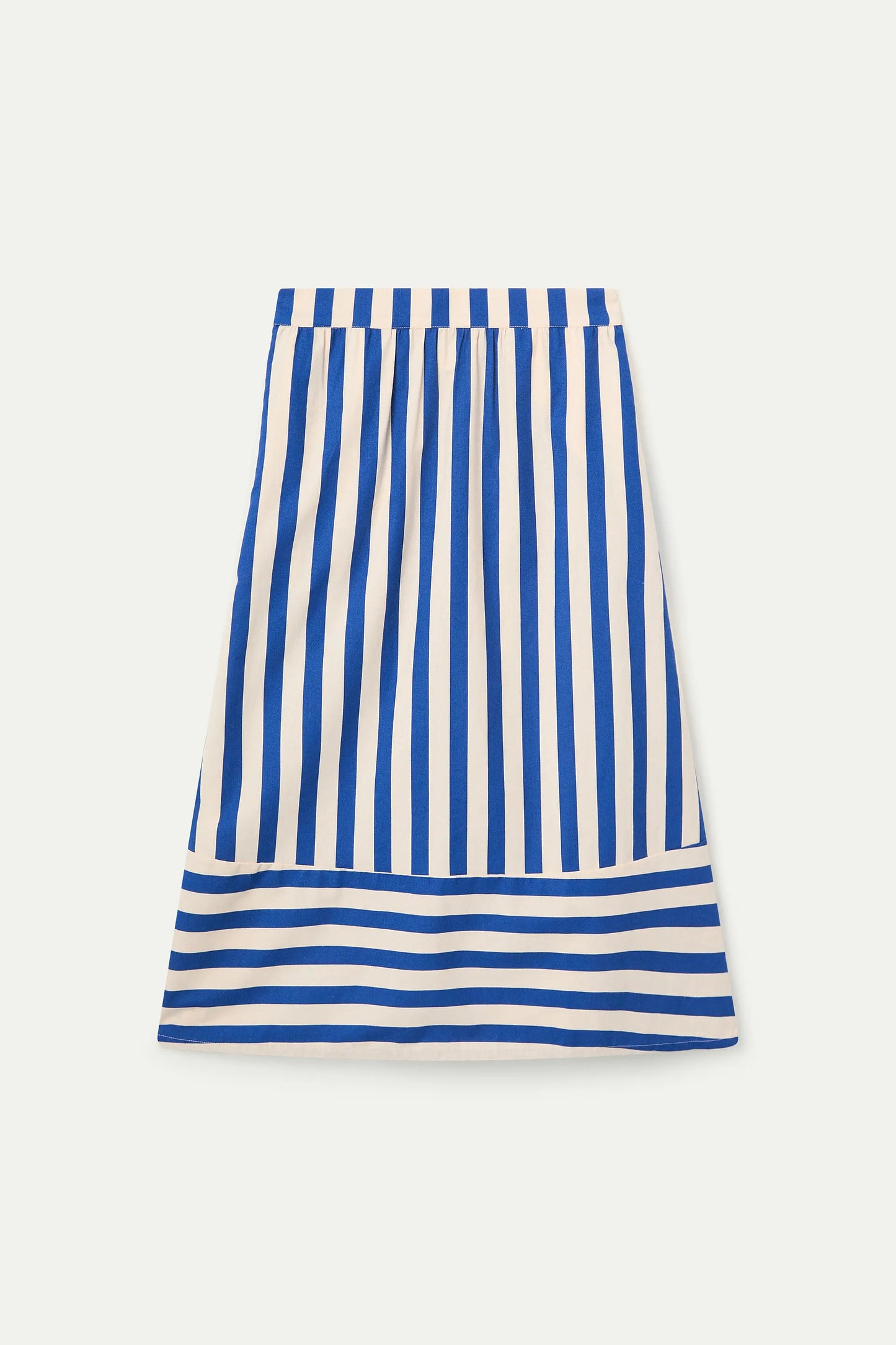 Falda midi con estampado Bamboo Blue