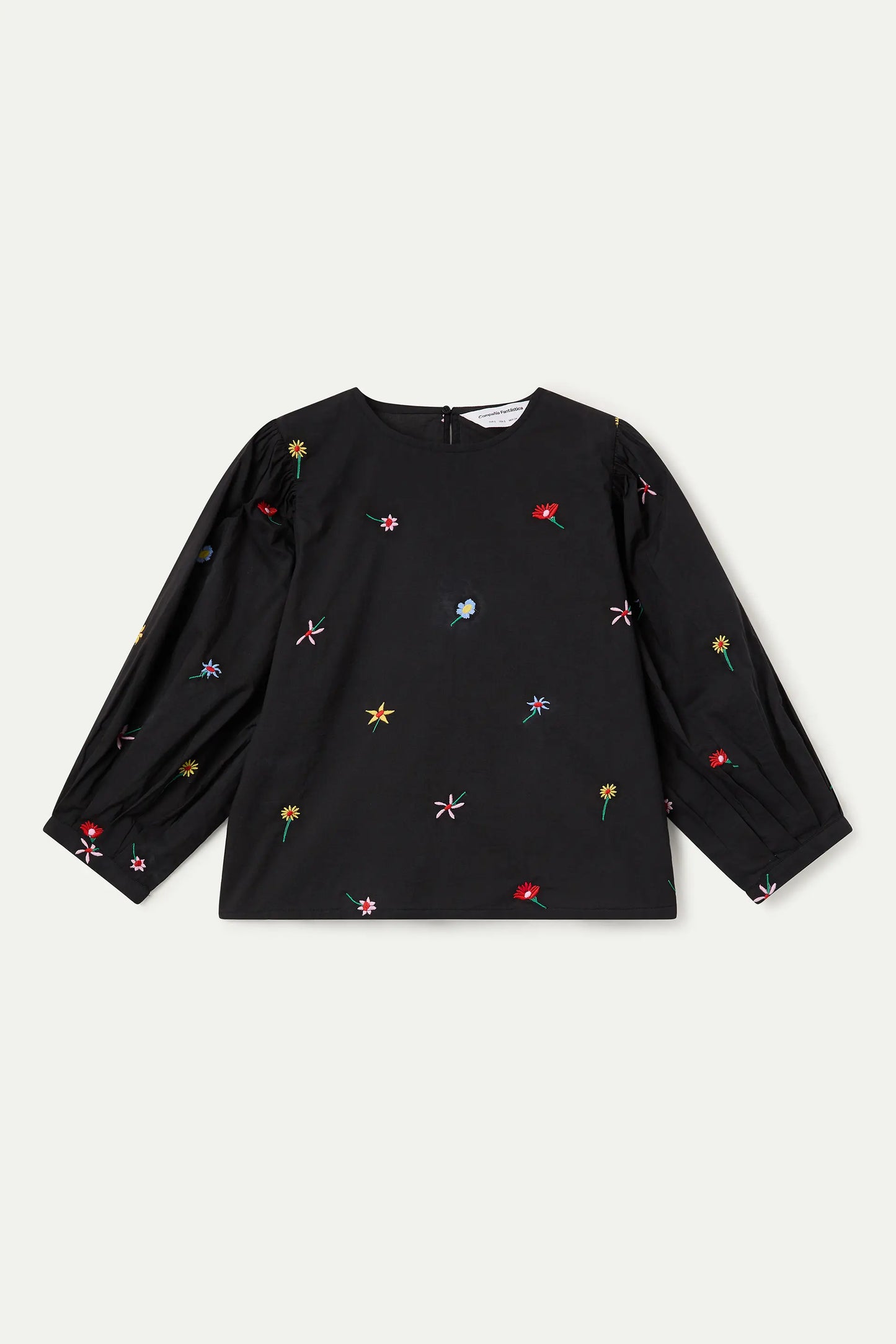 Top con stampa Black Gardener Flowers