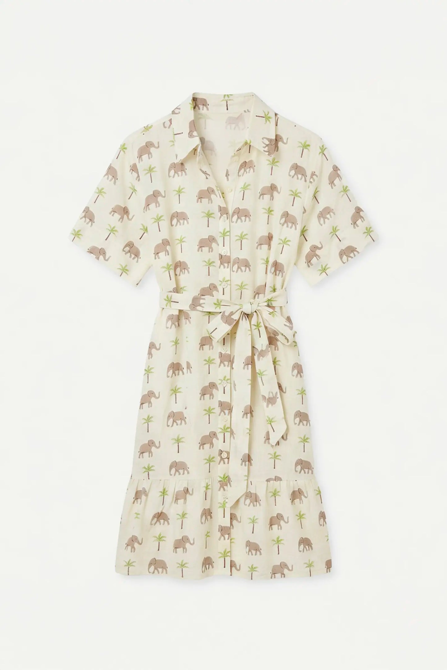 Vestido midi con estampado Elefante