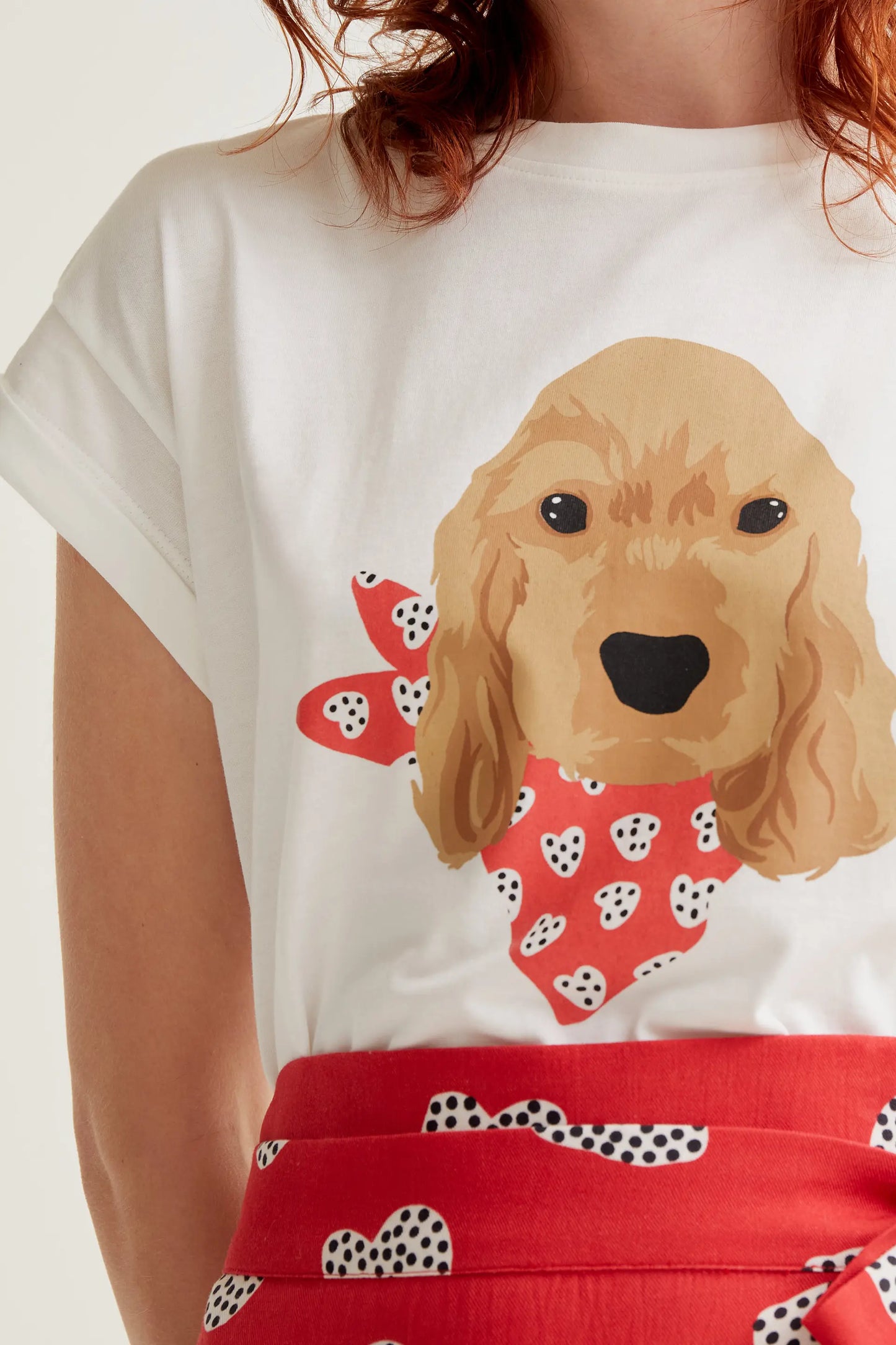 T-shirt with Cocker Spaniel print