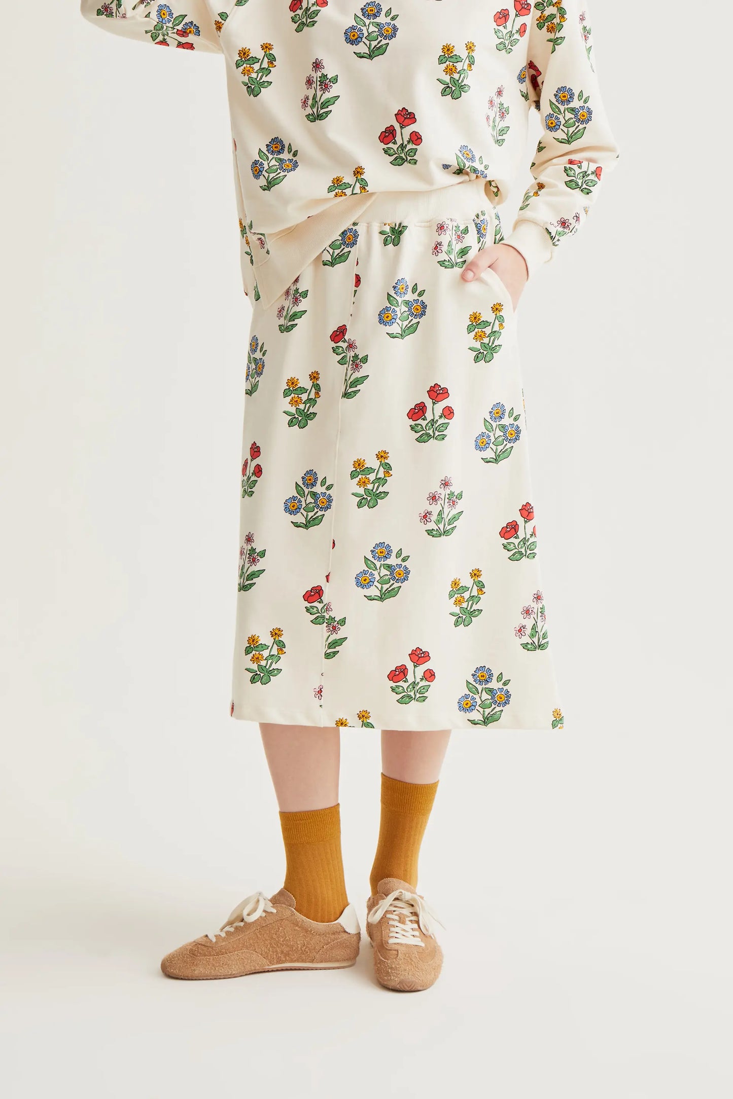 Falda con estampado Gardener